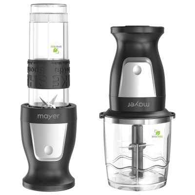 MAYER 2 In 1 Blender And Chopper (300w) - Black MMBC19BK