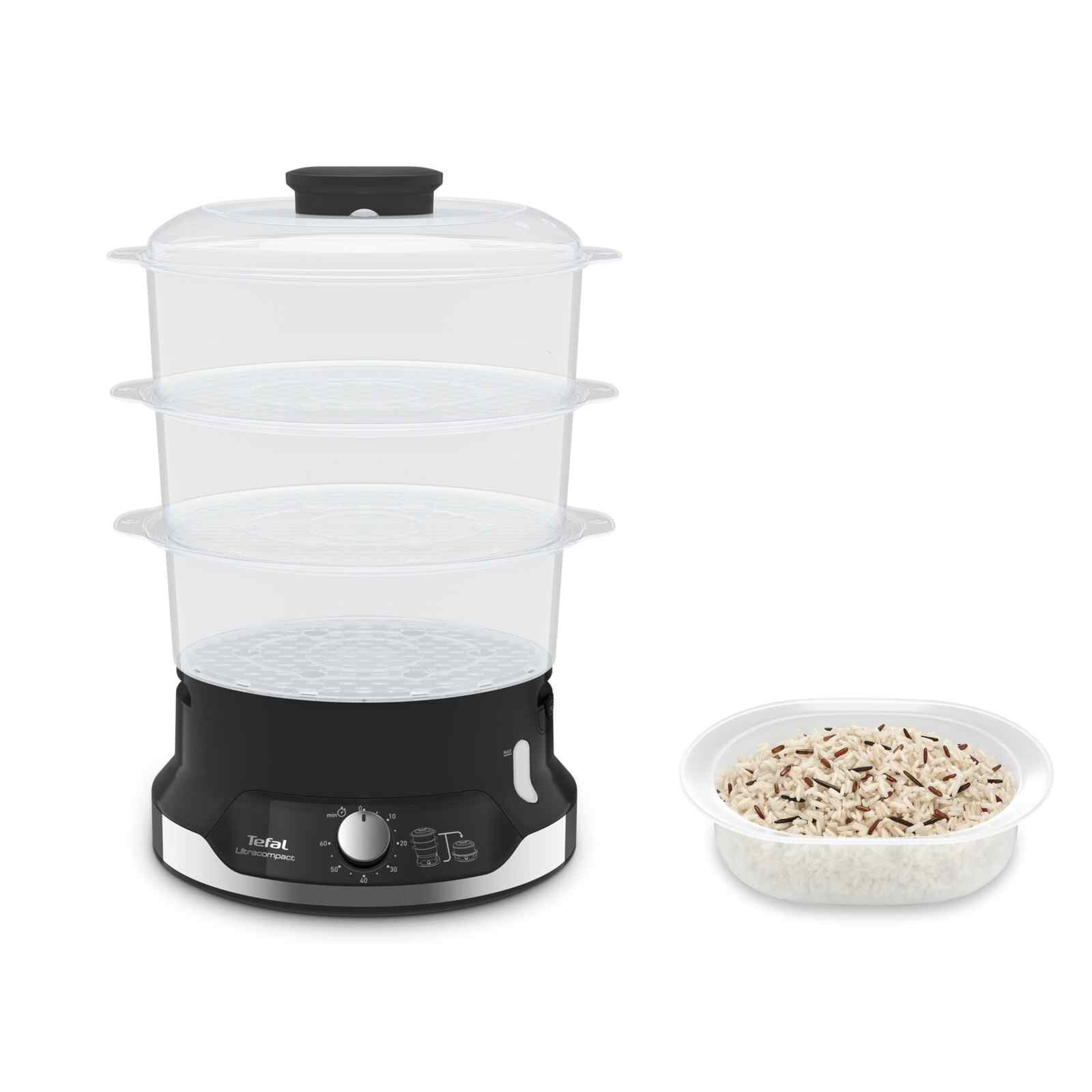 TEFAL Ultracompact 3 Tier Bpa Free Steamer (9l) VC2048