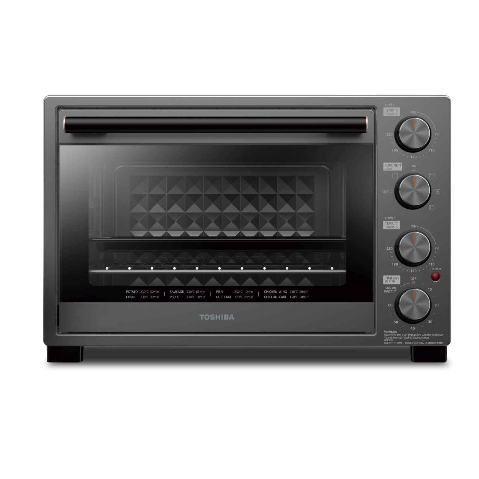 TOSHIBA Electric Oven (35l) - Titanium Cool Grey TL-MC35Z