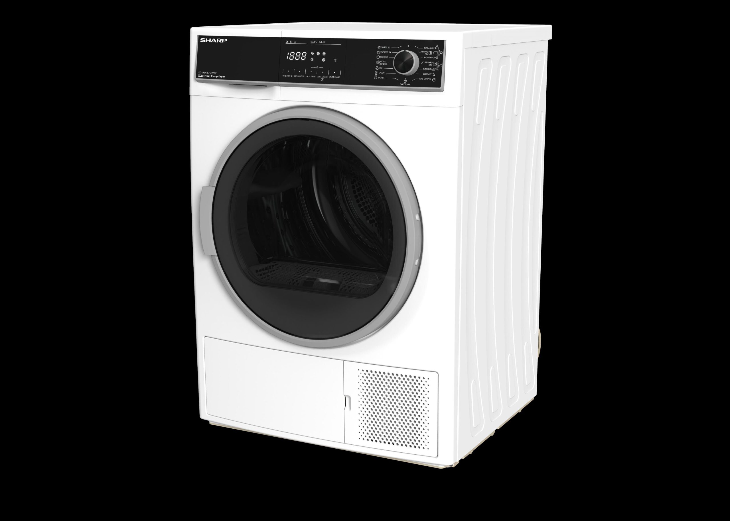 SHARP Heat Pump Dryer (9kg) KD-HD9S7GW-W - Image 3
