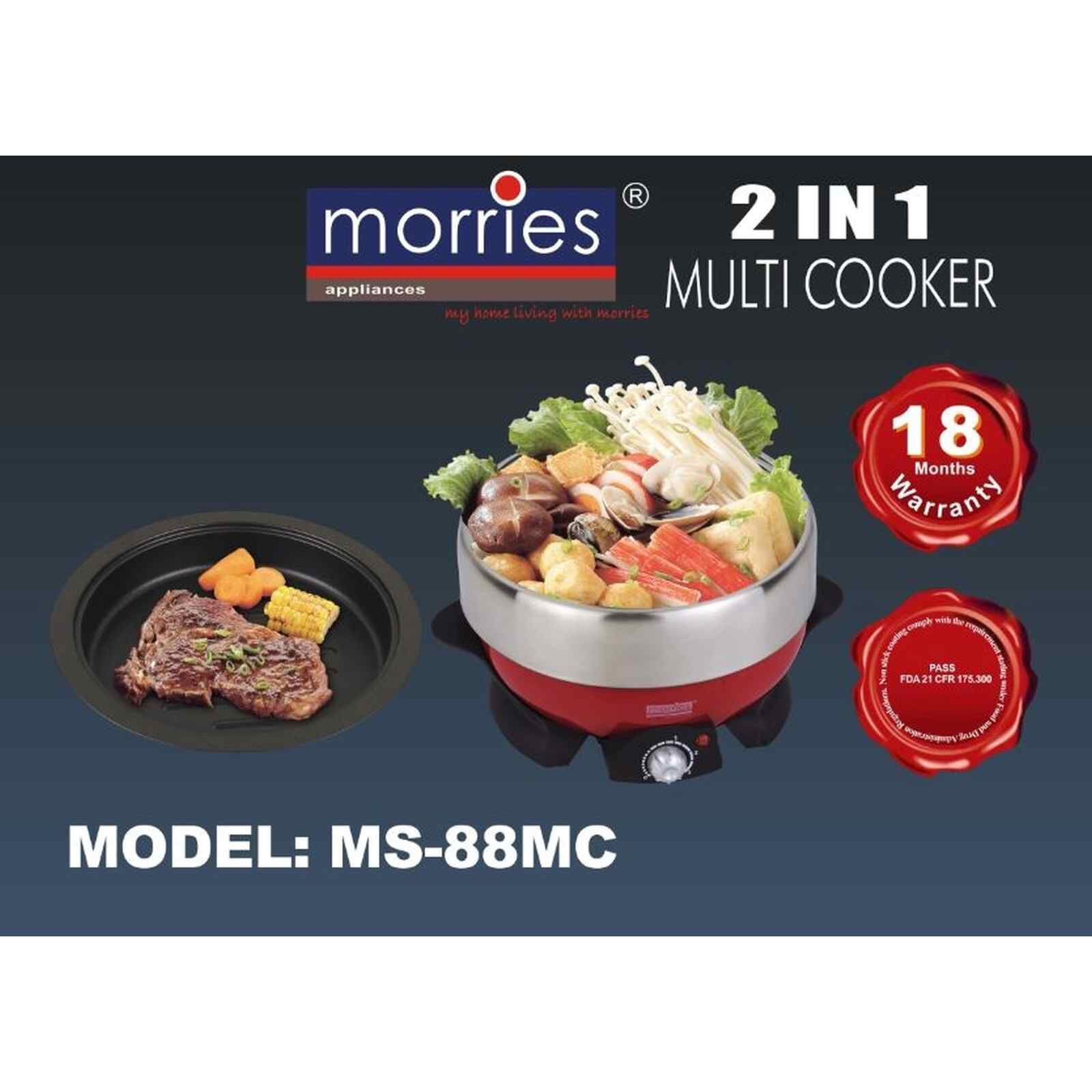 MORRIES Multi Cooker (1.9l) MS-88MC - Image 6