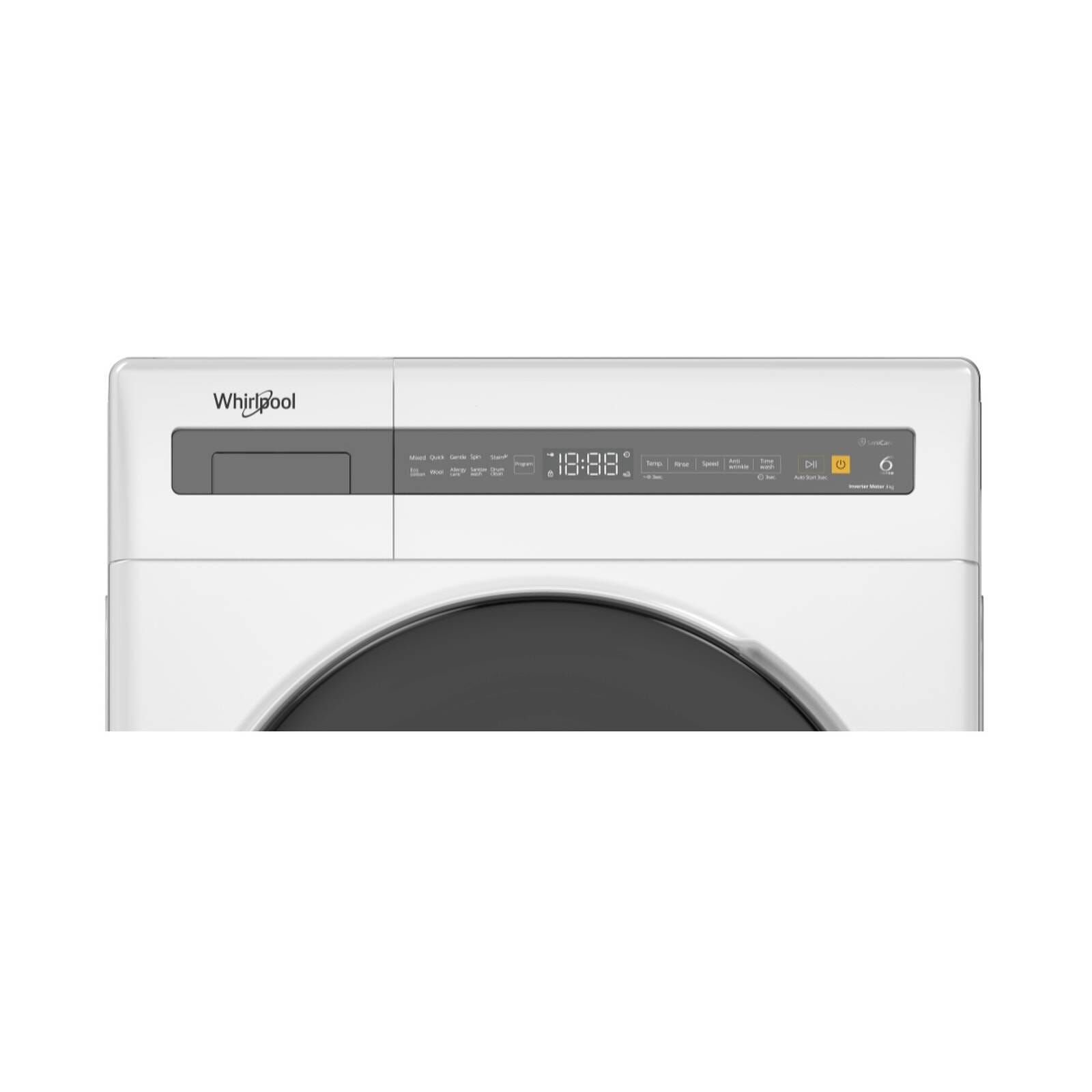 WHIRLPOOL Front Load Washer (8kg) FWEB8002GW - Image 4