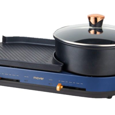 MAYER Multi-functional Hot Pot With Grill - Dark Blue MMHPG5DB