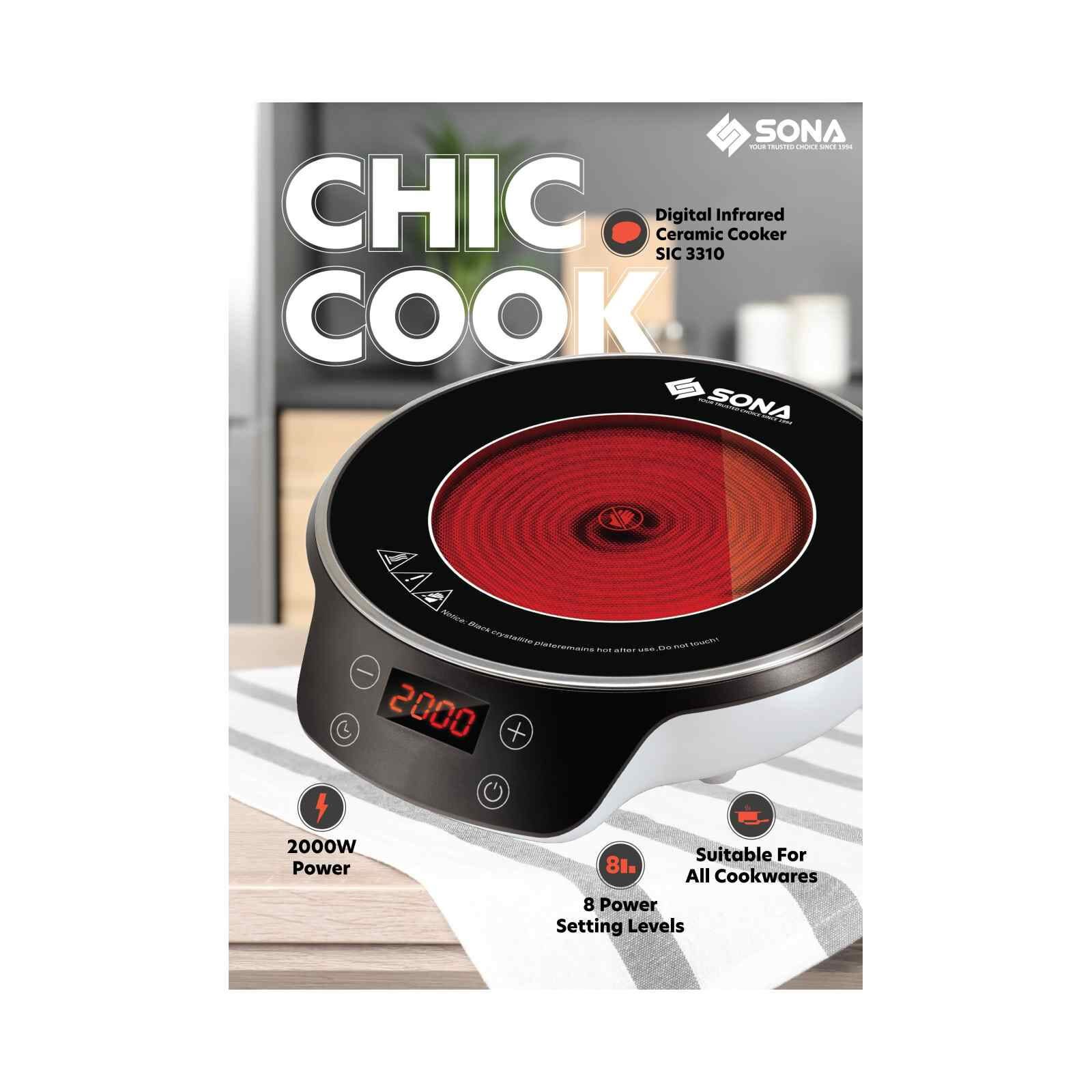 SONA Digital Infrared Ceramic Cooker SIC3310 - Image 2