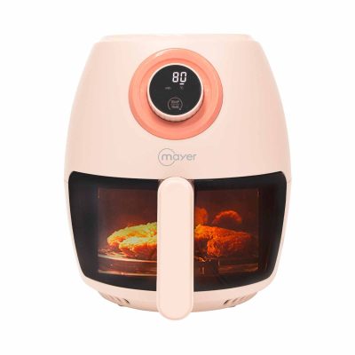 MAYER Mayer 3.5l Digital Glass Air Fryer - Peach Orange MMGAF350DPN