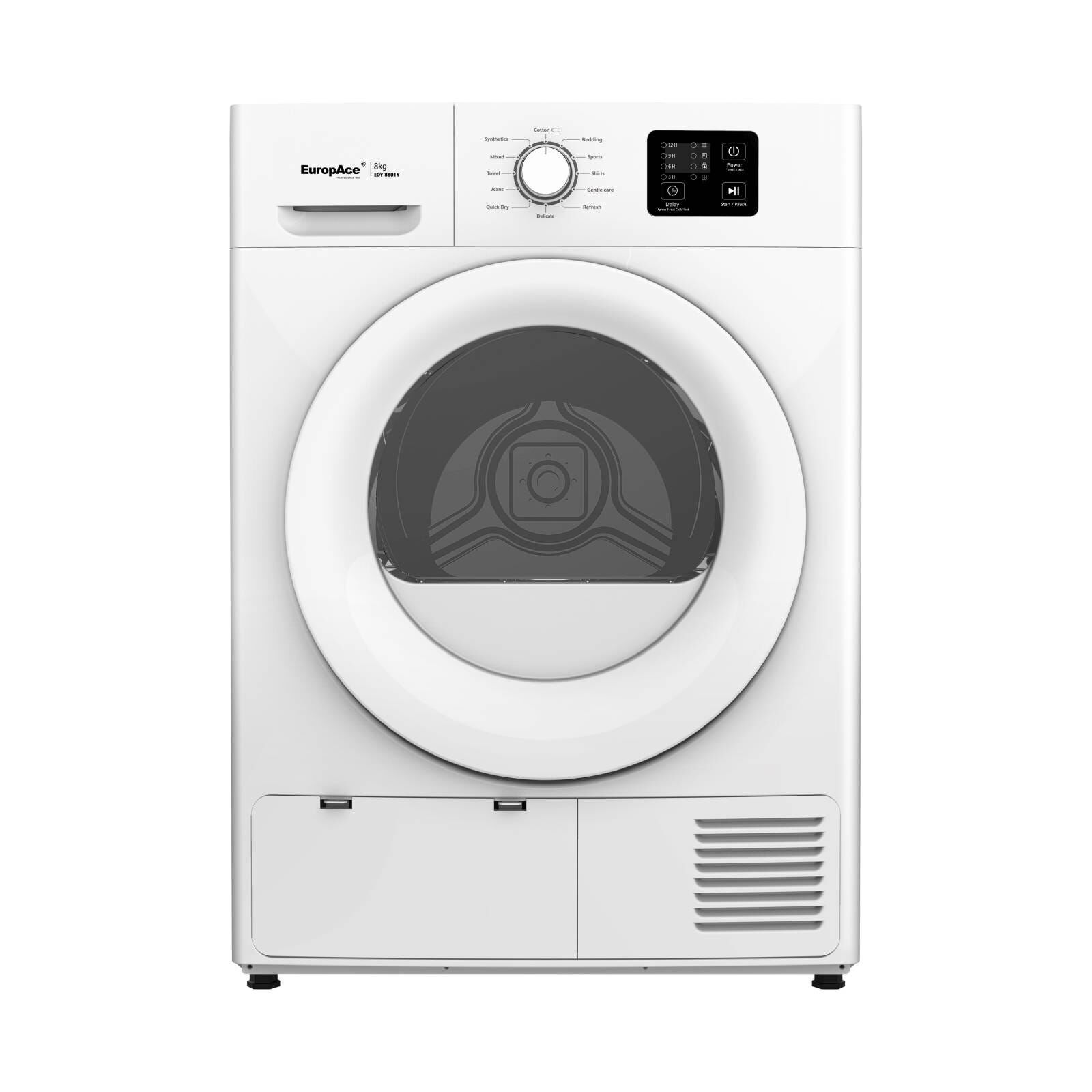 EUROPACE Heat Pump Dryer (8kg) EDY 8801Y WHITE - Image 2