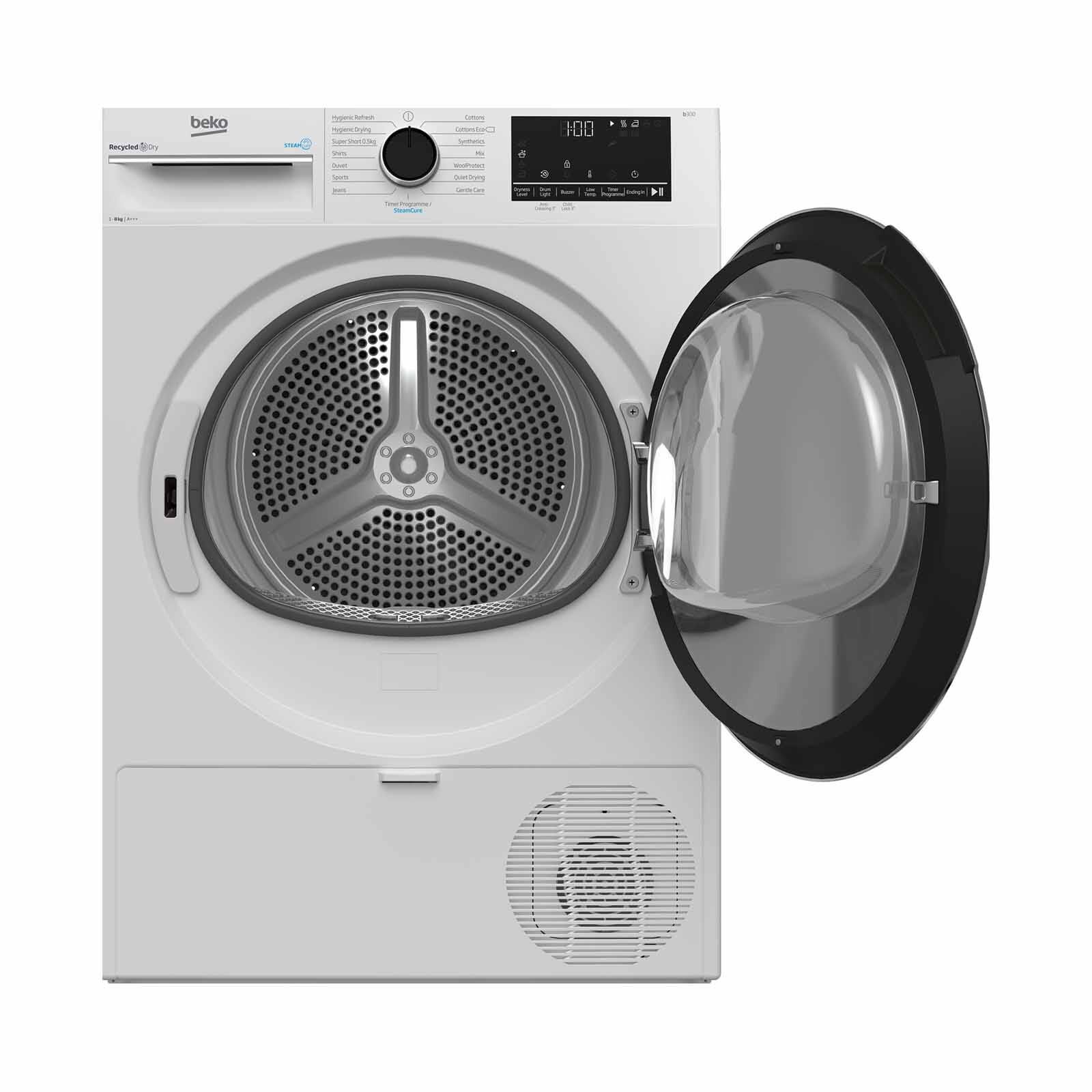 BEKO Heat Pump Dryer (8kg) B3T4824DW - Image 4