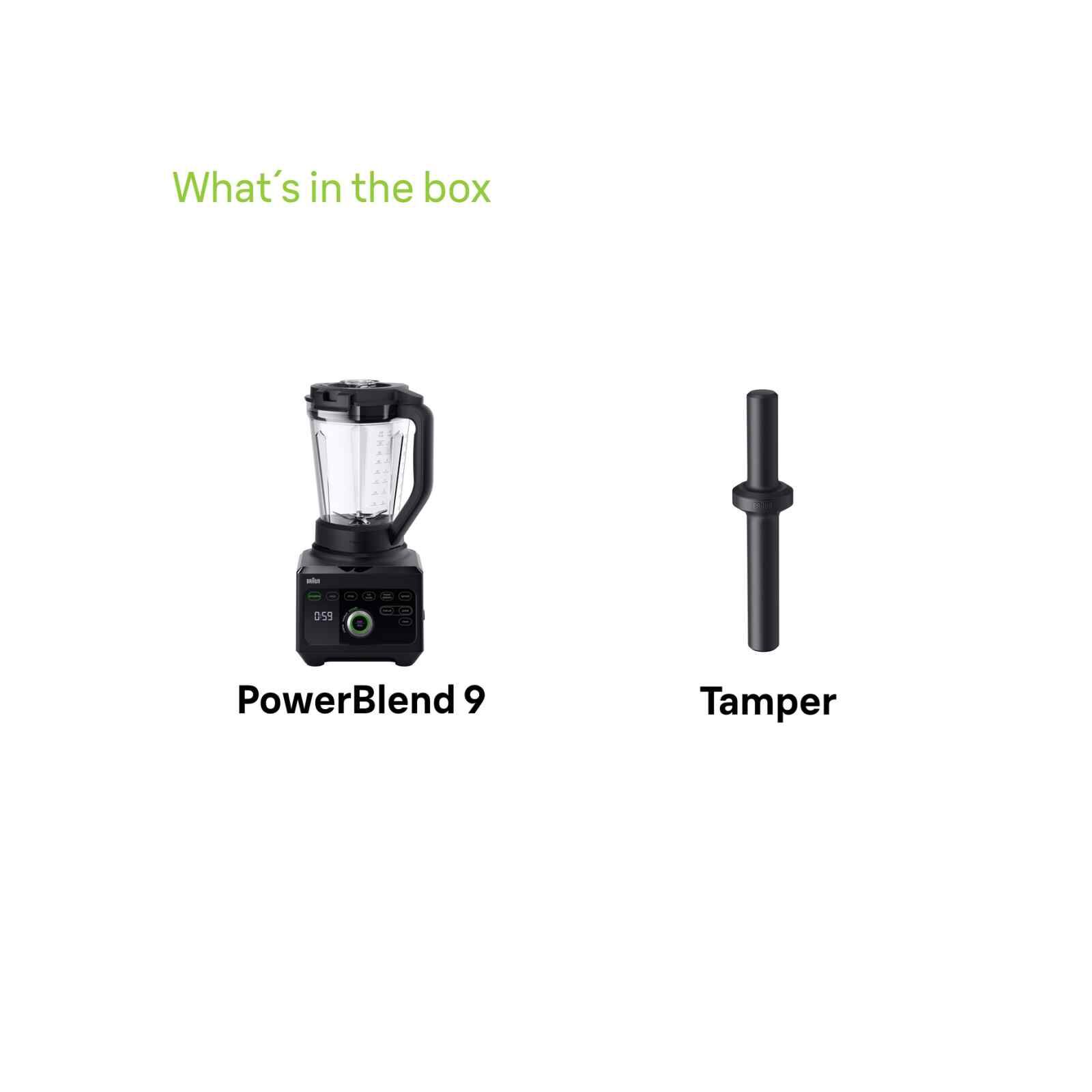 BRAUN Powerblend 9 Tritan Jug Blender (1600w) JB9040BK - Image 3