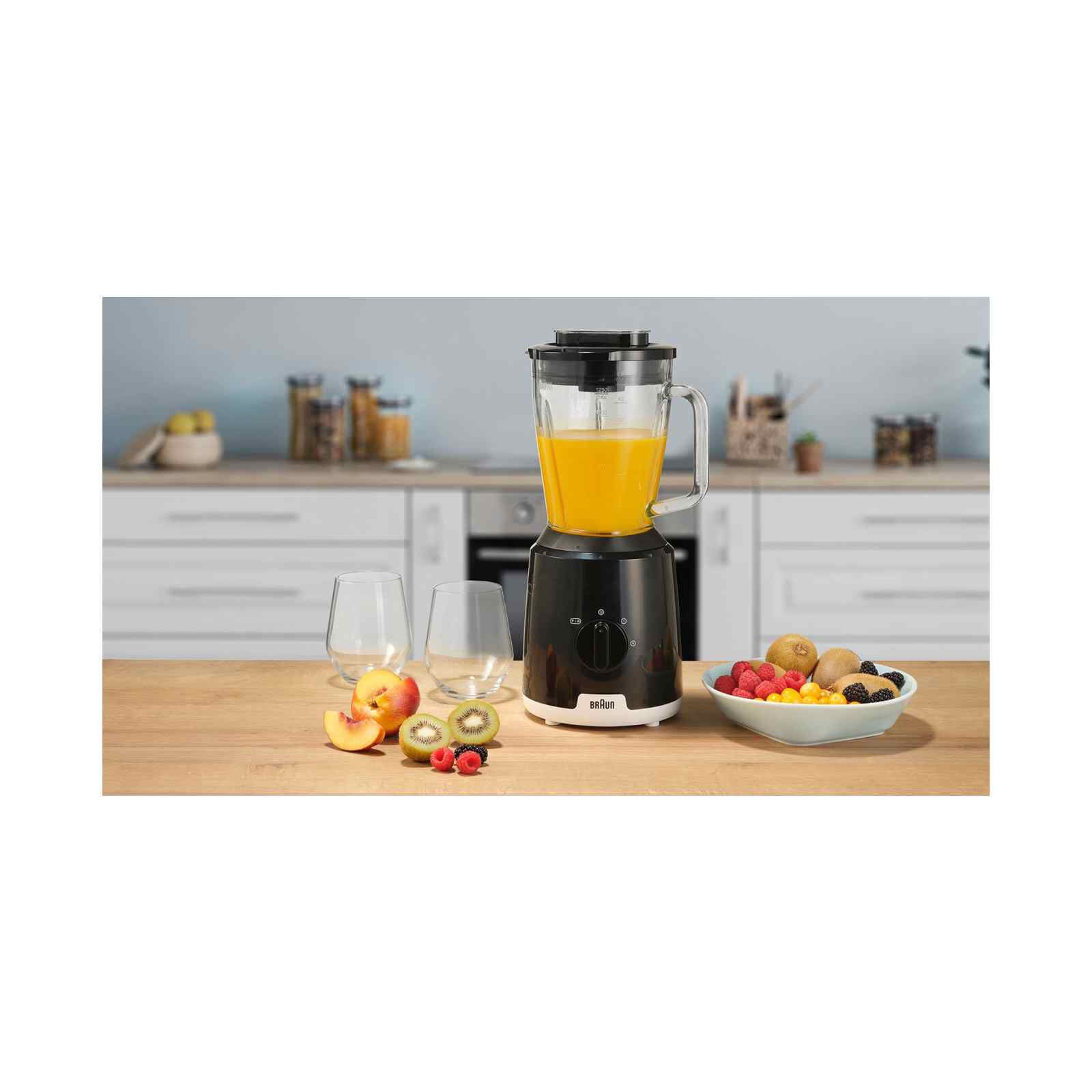 BRAUN Powerblend 1 Glass Jug Blender (600w) JB1050BK - Image 4