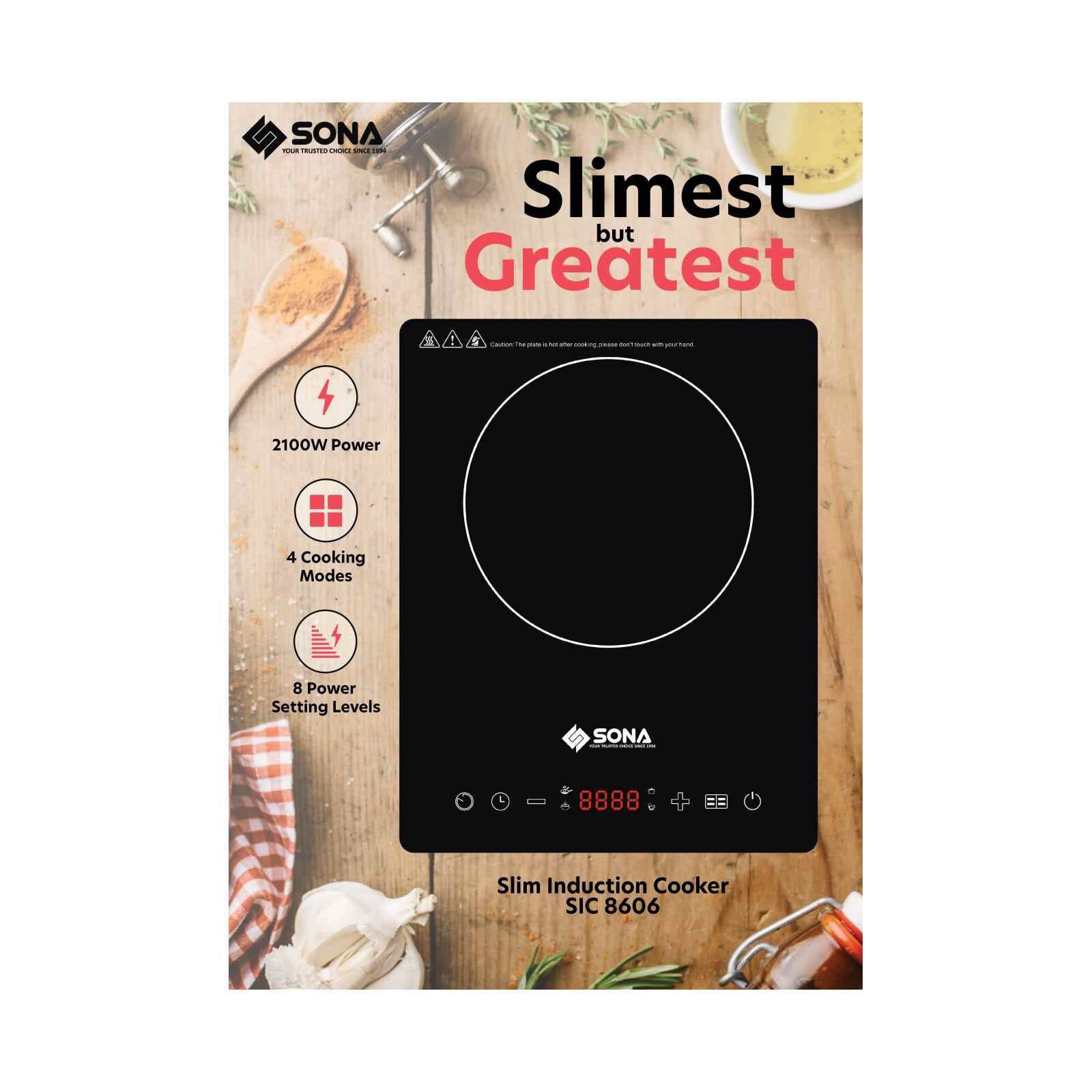 SONA Slim Induction Cooker SIC8606 - Image 2