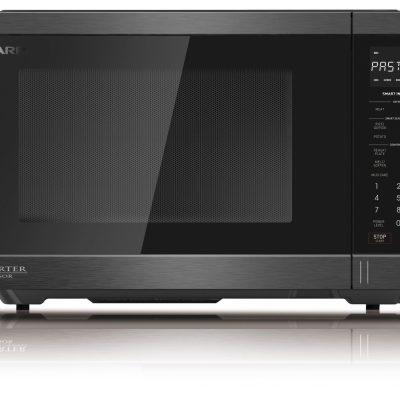 SHARP Compact Solo Microwave Oven 34l (black Stainless Steel) R-34SI-BS