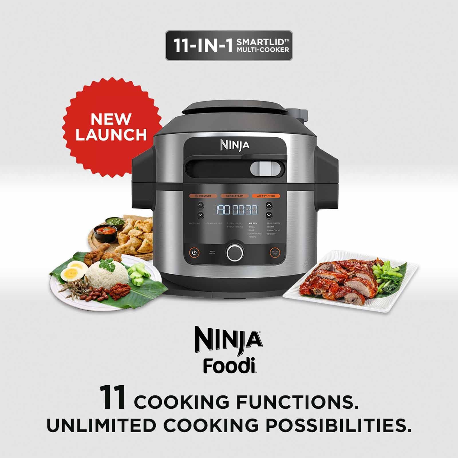 NINJA Foodi Smart 11-in-1 Multi Cooker With Smartlid OL550 - Image 8