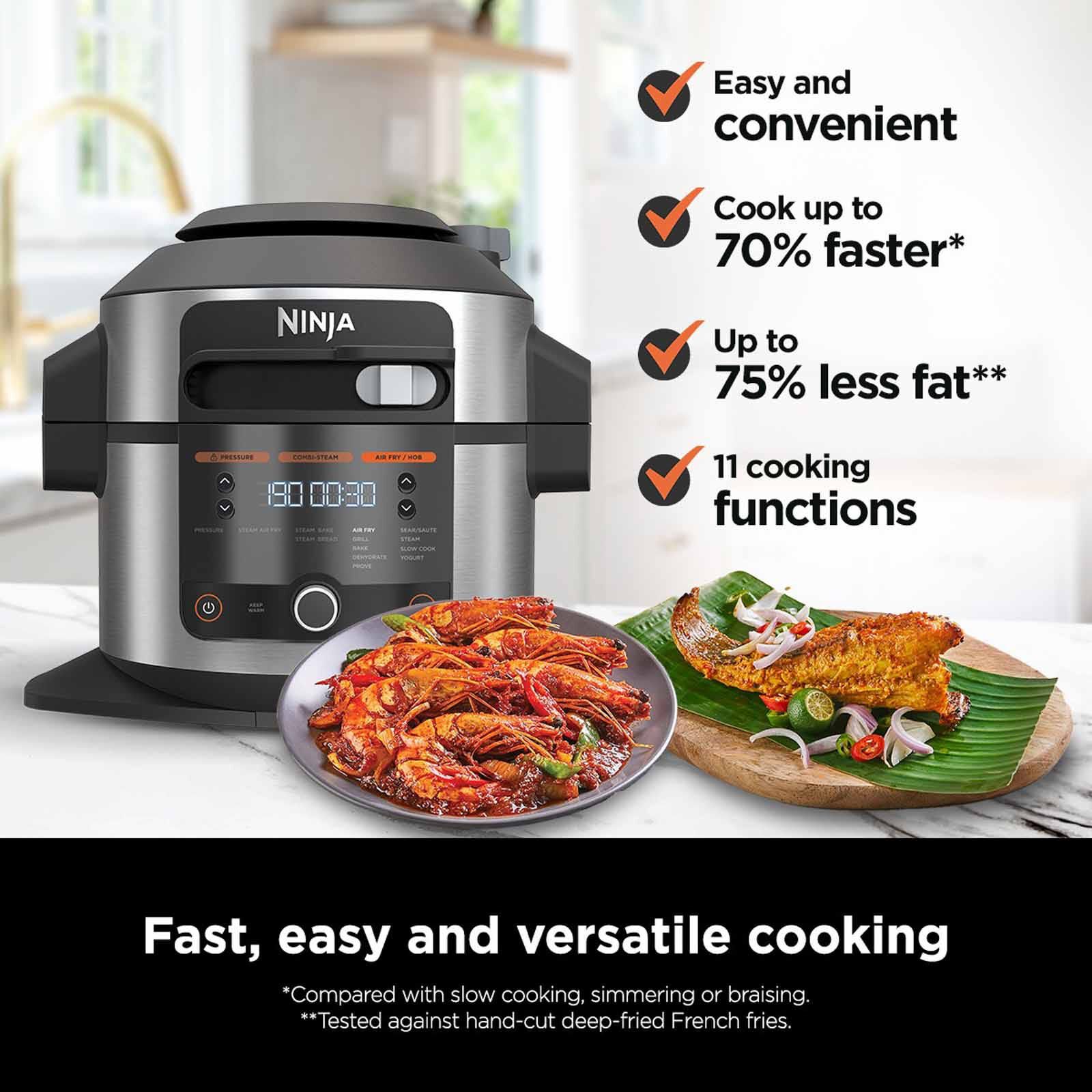 NINJA Foodi Smart 11-in-1 Multi Cooker With Smartlid OL550 - Image 2