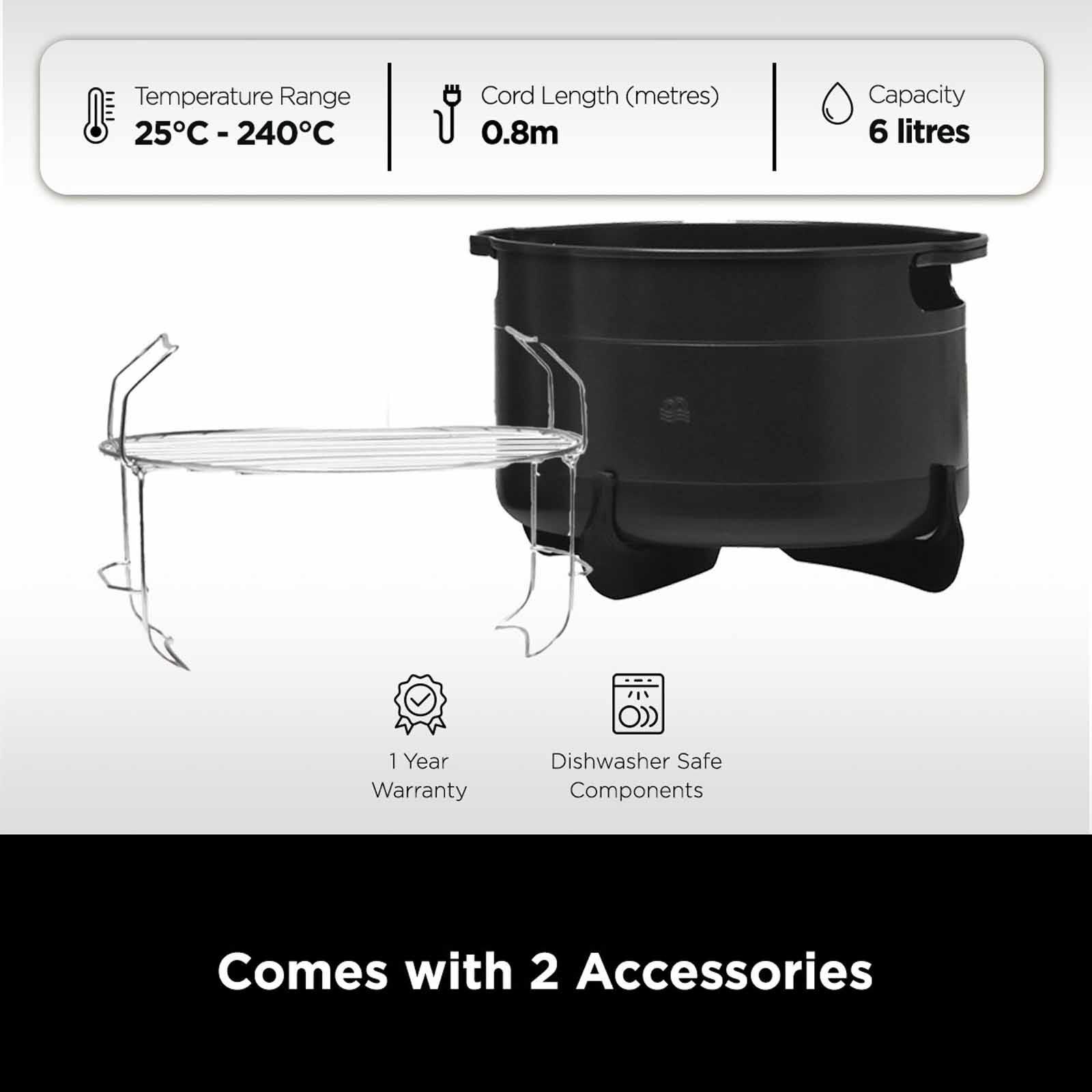 NINJA Foodi Smart 11-in-1 Multi Cooker With Smartlid OL550 - Image 6