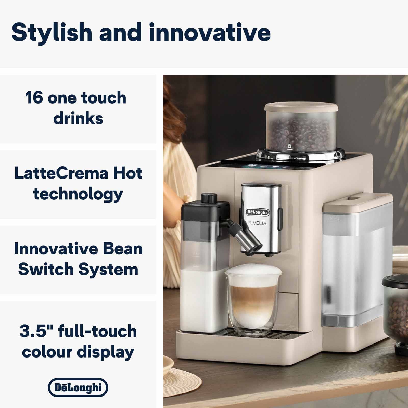 DELONGHI Rivelia Automatic Coffee Makers - Sand Beige EXAM440.55.BG - Image 2