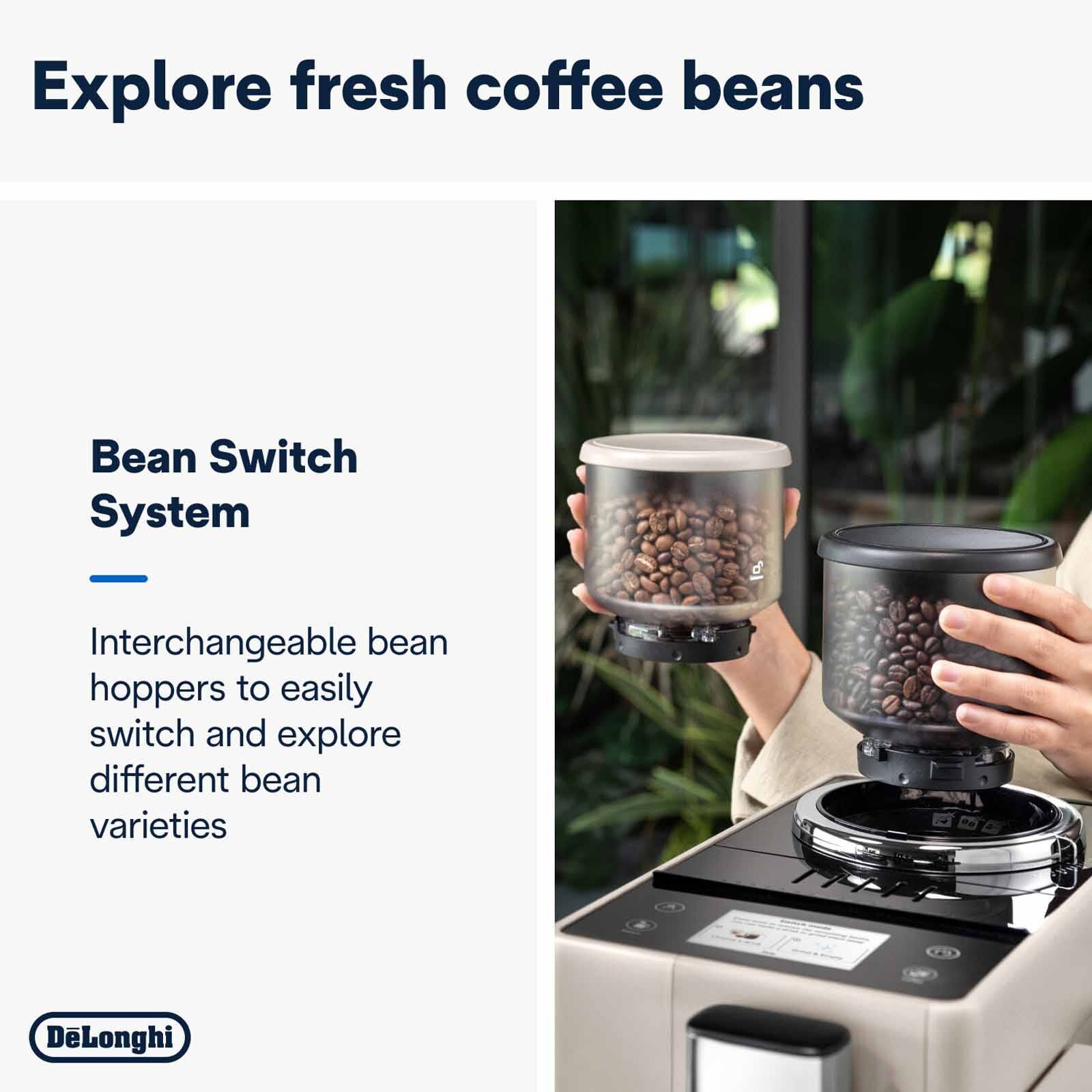 DELONGHI Rivelia Automatic Coffee Makers - Sand Beige EXAM440.55.BG - Image 3