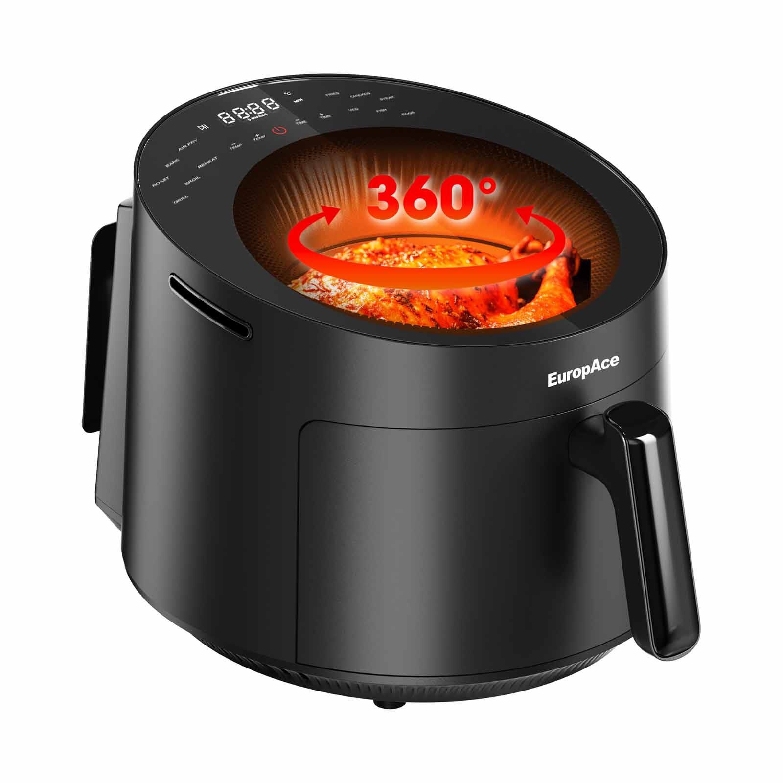 EUROPACE 6-in-1 Lumi Bladeless Air Fryer (5.0l) EAF9501DBK - Image 4