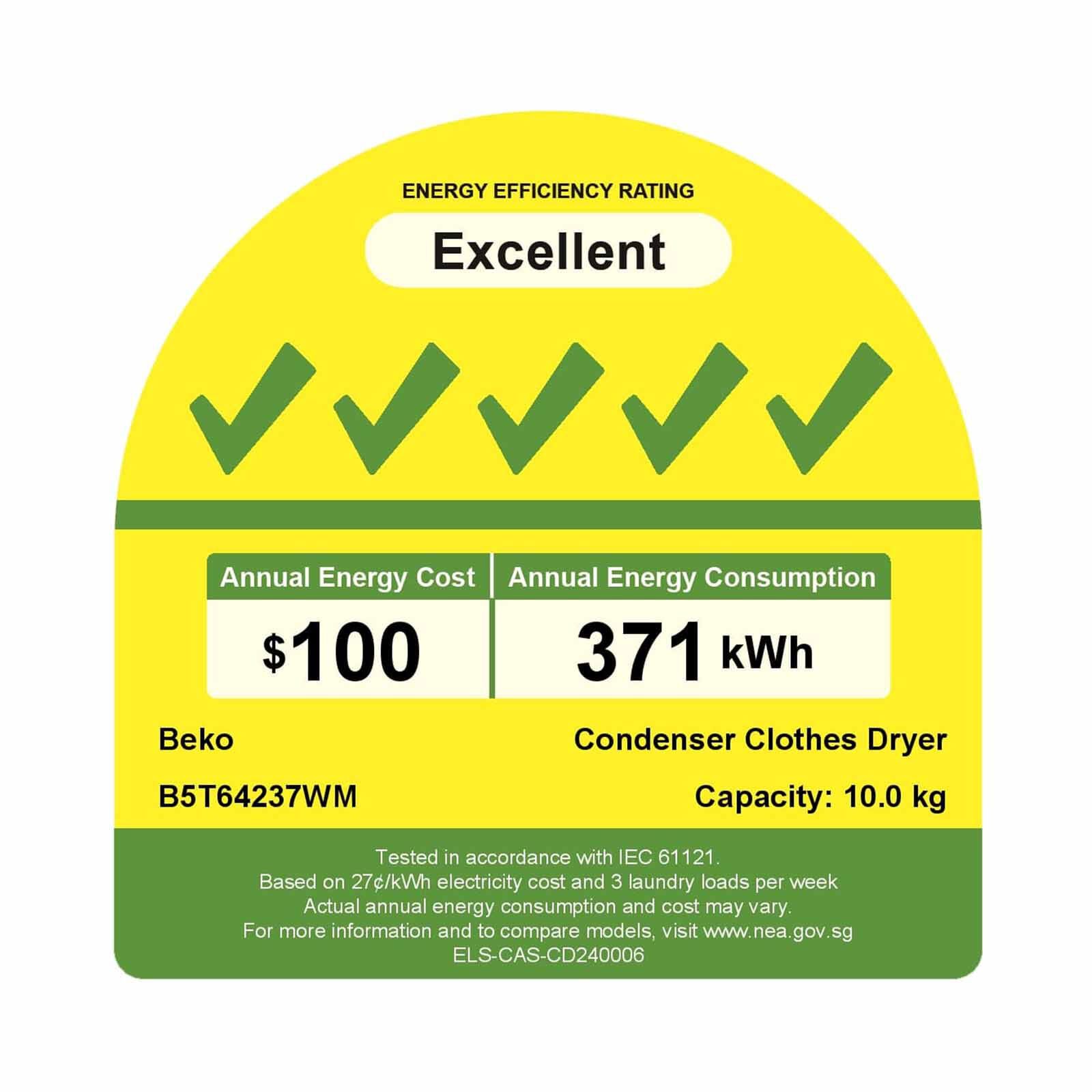 BEKO Heat Pump Dryer-hybrid 2.0 (10kg) B5T64237WM - Image 4