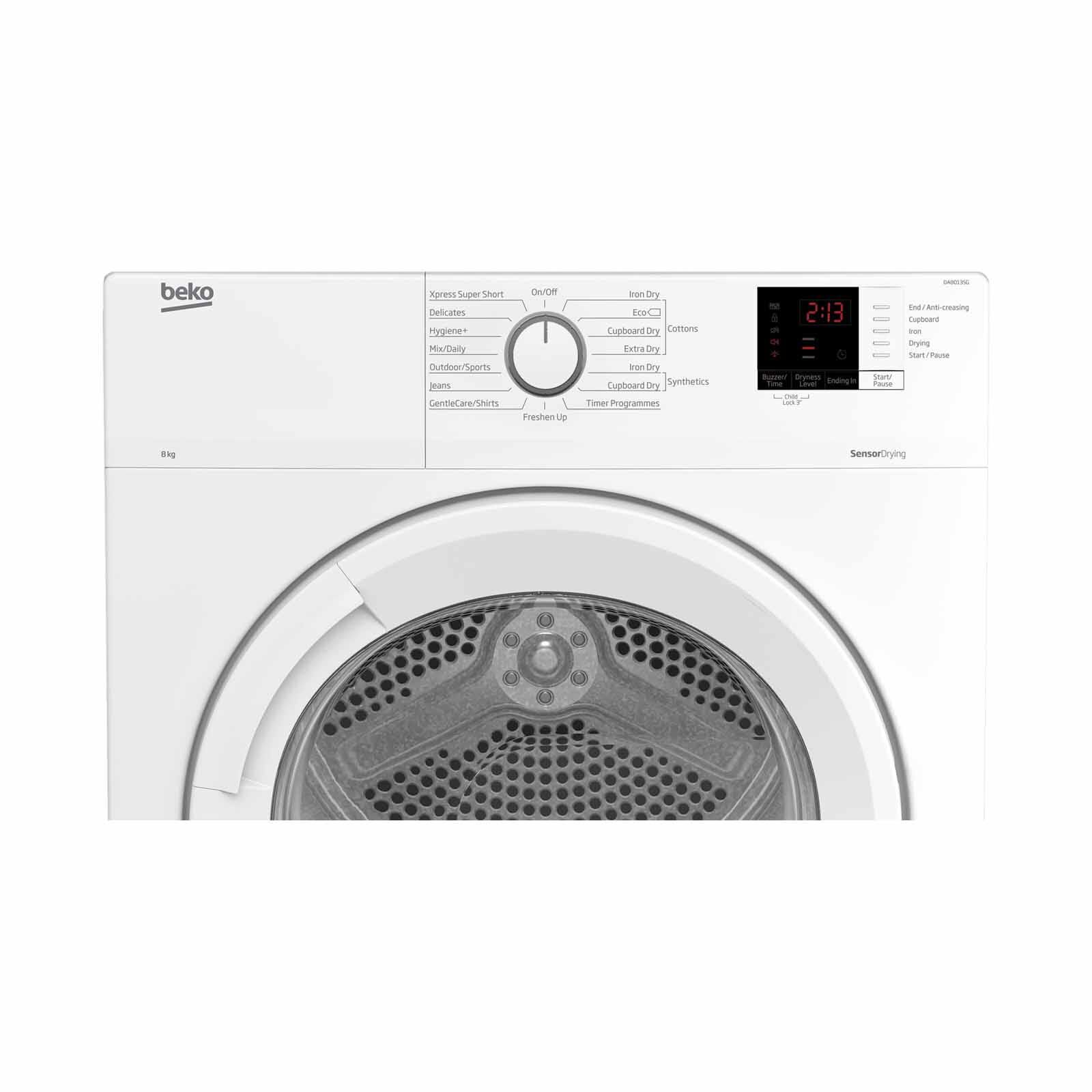 BEKO Vented Dryer (8 Kg) DA8013SG - Image 2