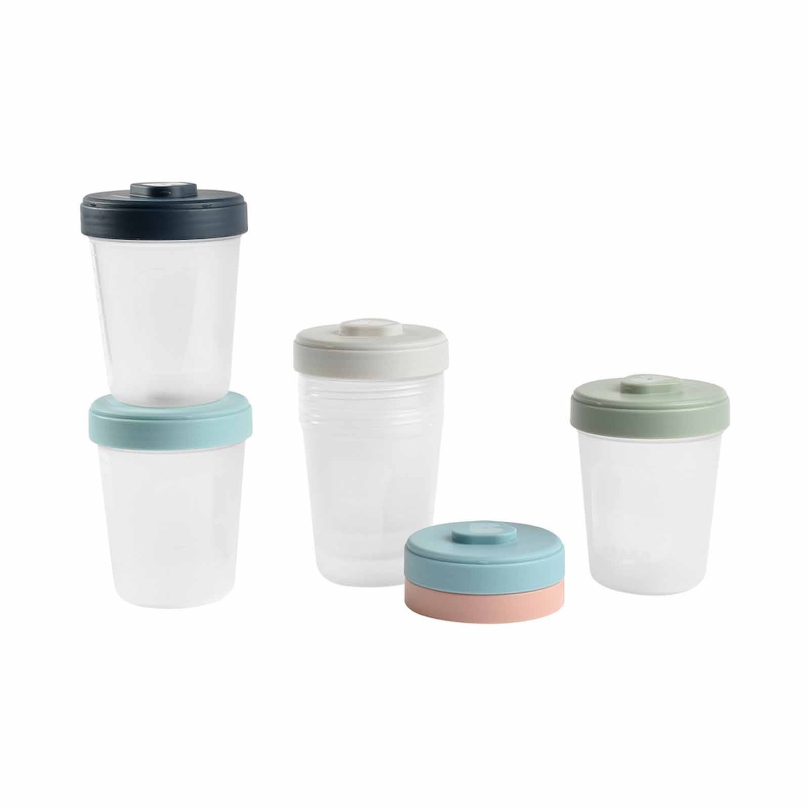 BEABA Food Storage Toddler Set 250ml - Eucalyptus (online) CLIP PORTIONS