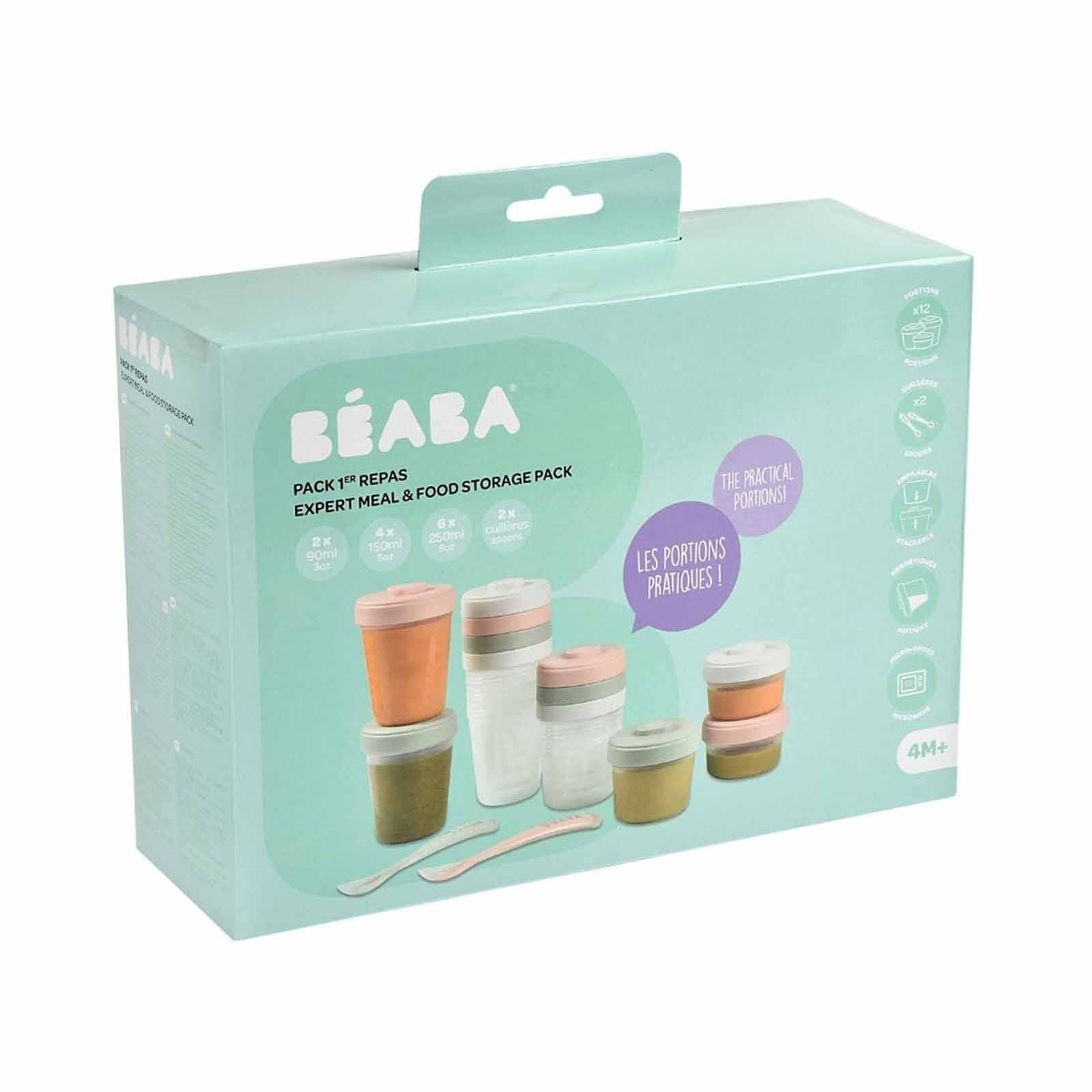 BEABA Meal & Food Storage Expert Pack - Eucalyptus (online) CLIP PORTIONS - Image 3