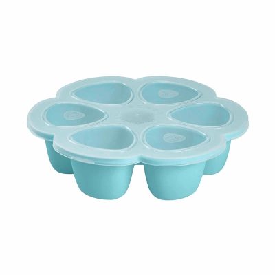 BEABA Silicone Freezer Tray 6 X 90ml - Blue (online) MULTIPORTIONS