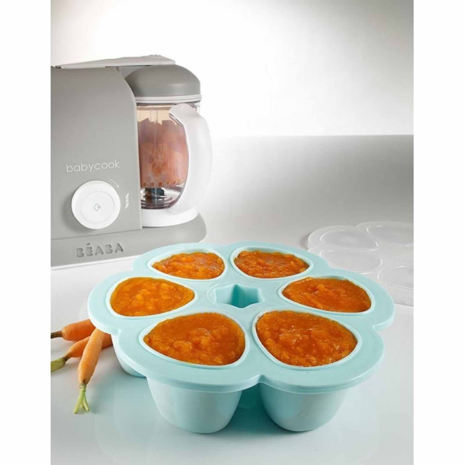 BEABA Silicone Freezer Tray 6 X 90ml - Blue (online) MULTIPORTIONS - Image 3