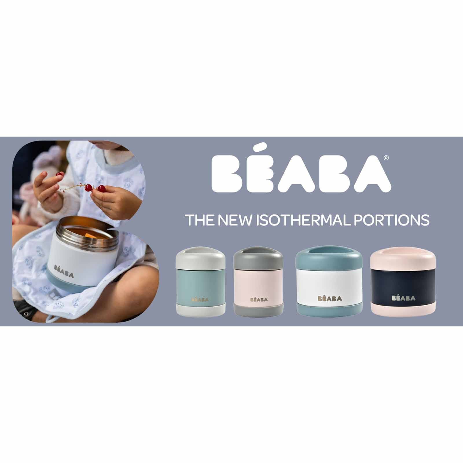 BEABA Food Container 300ml - Dark Mist/light Pink (online) STAINLESS STEEL - Image 2