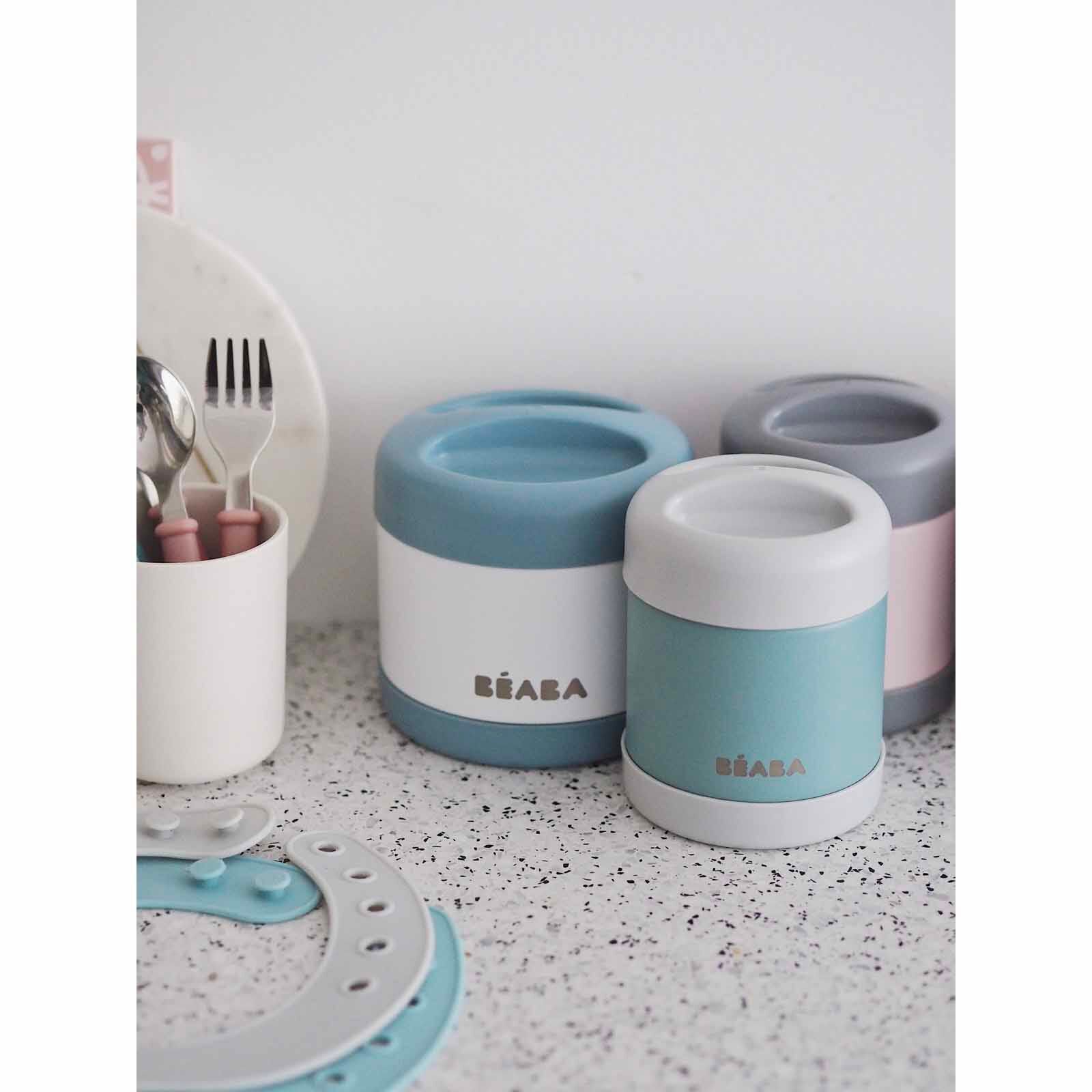 BEABA Food Container 300ml - Light Mist/eucalyptus Green (online) STAINLESS STEEL - Image 6