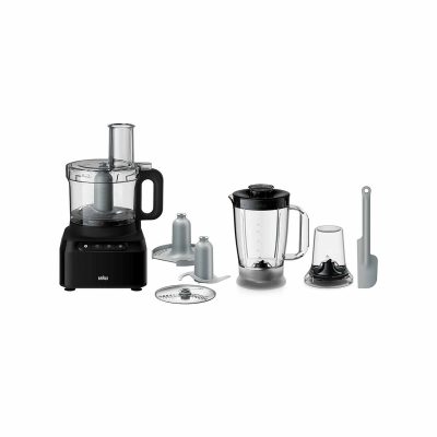 BRAUN Purease Food Processor (800w 1.2l + 2.1l) FP3132BK