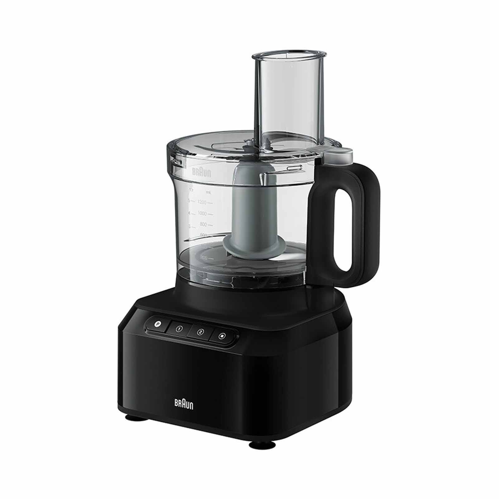 BRAUN Purease Food Processor (800w 1.2l + 2.1l) FP3132BK - Image 2