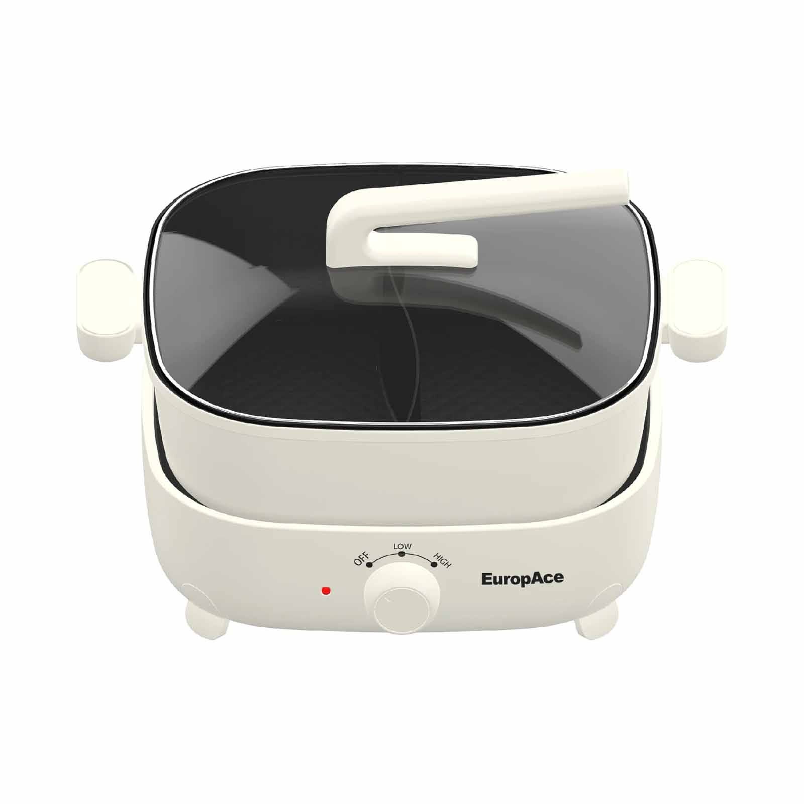 EUROPACE Yuan Yang Multi-cooker Hotpot (6.0l) 1800w - Ivory EMC5600D - Image 3