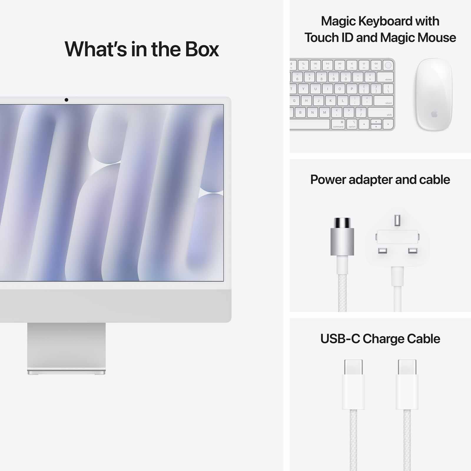 APPLE 24-inch Imac Apple M4 Chip With 10-core Cpu And 10-core Gpu, 24gb, 512gb Ssd - Silver MCR24ZP/A - Image 7