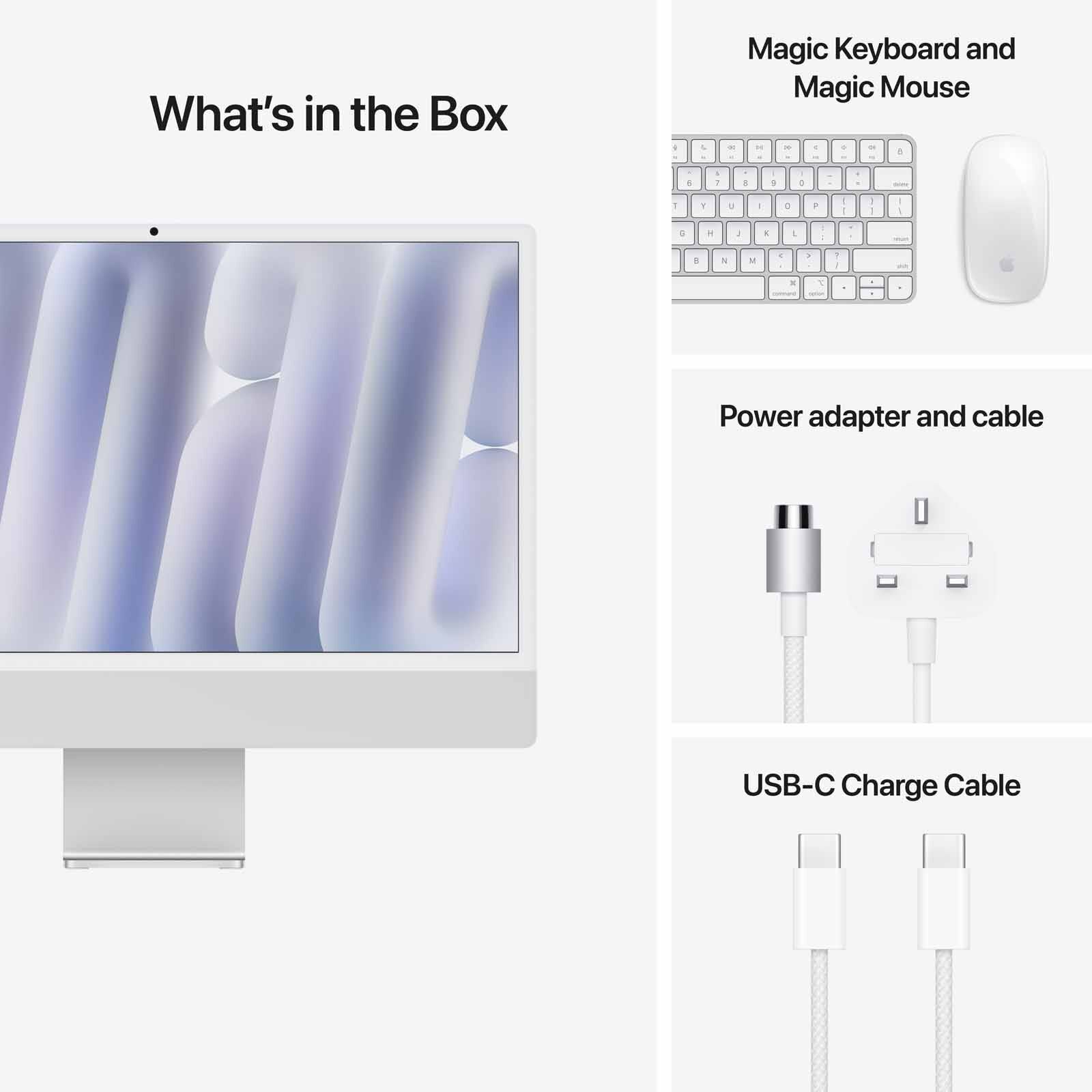 APPLE 24-inch Imac Apple M4 Chip With 8-core Cpu And 8-core Gpu, 16gb, 256gb Ssd - Silver MWUC3ZP/A - Image 7