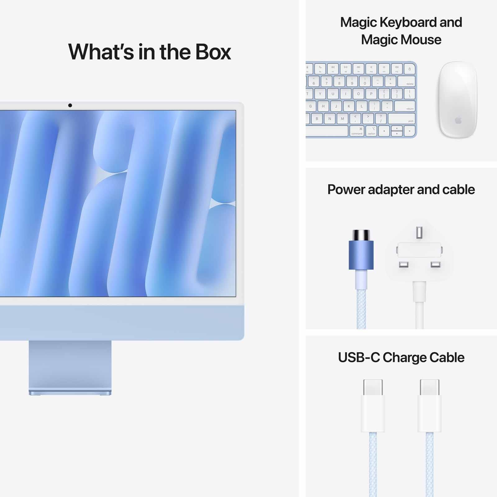 APPLE 24-inch Imac Apple M4 Chip With 8-core Cpu And 8-core Gpu, 16gb, 256gb Ssd - Blue MWUF3ZP/A - Image 7