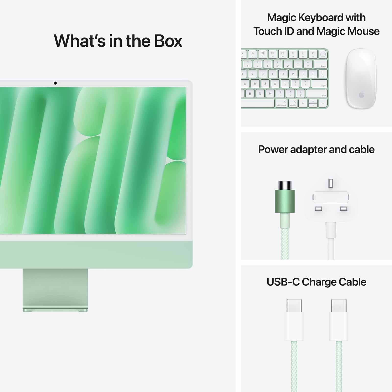 APPLE 24-inch Imac Apple M4 Chip With 10-core Cpu And 10-core Gpu, 16gb, 512gb Ssd - Green MWV03ZP/A - Image 8