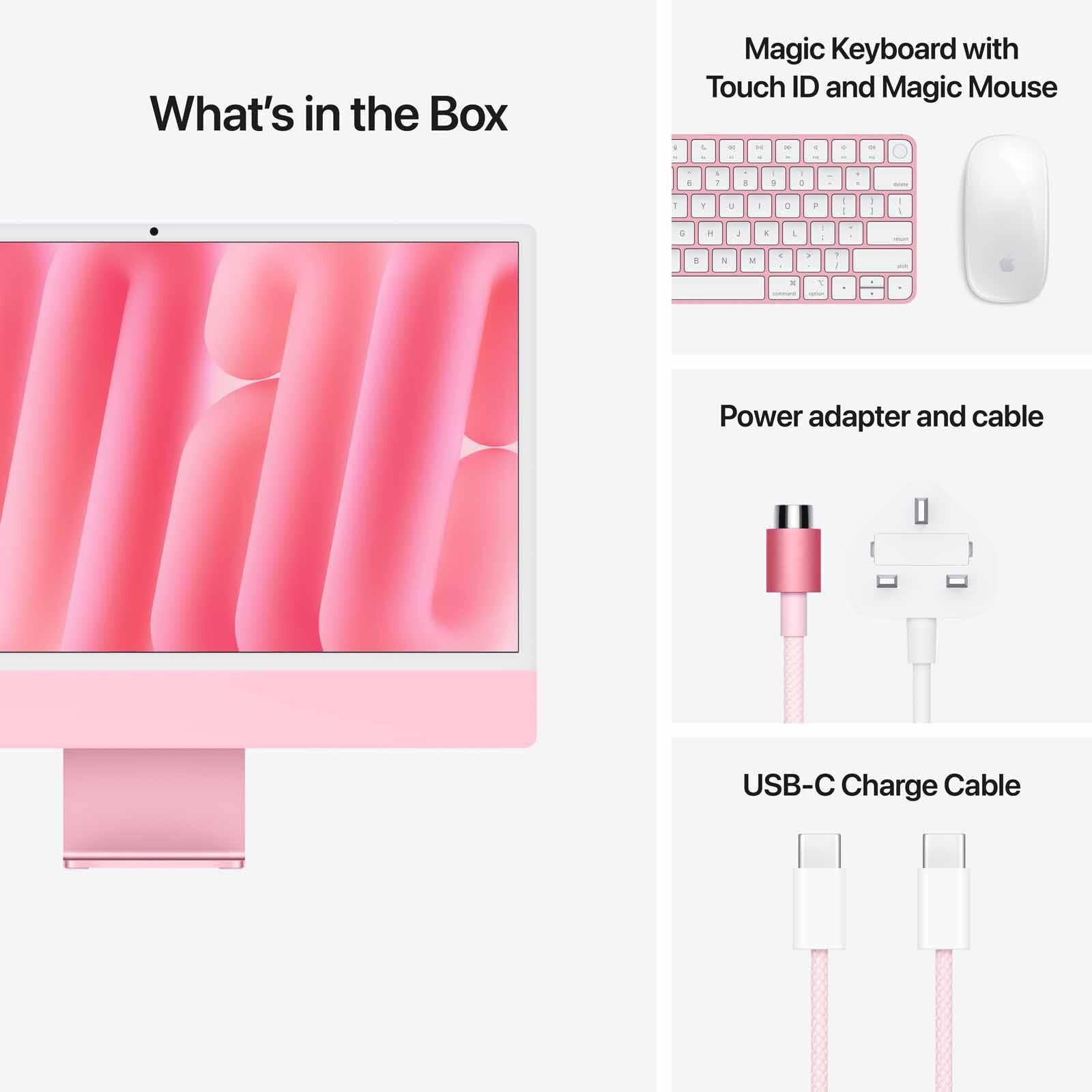 APPLE 24-inch Imac Apple M4 Chip With 10-core Cpu And 10-core Gpu, 16gb, 256gb Ssd - Pink MWV43ZP/A - Image 7