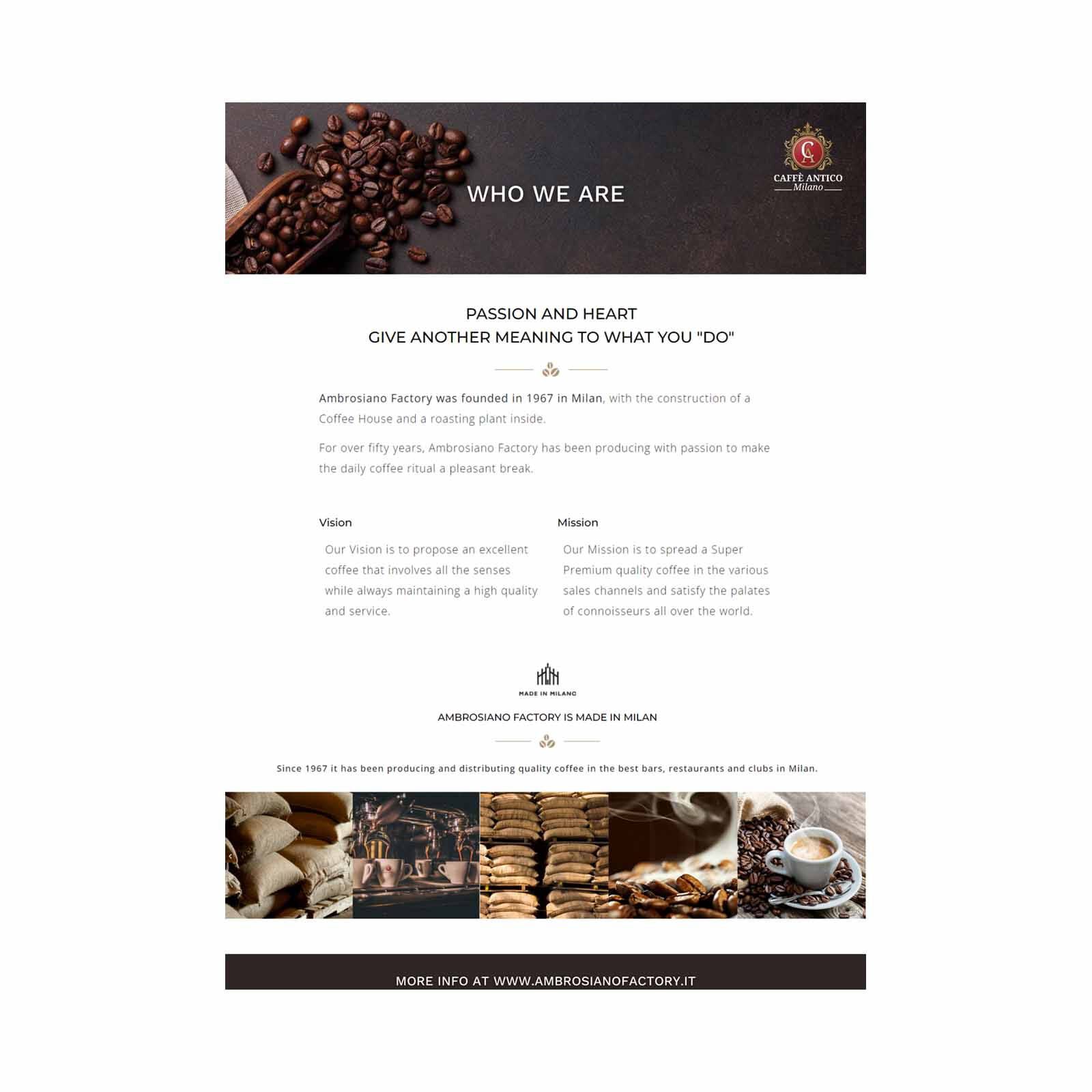 KITH Caffe Antico Coffee Beans Mix Cremoso In Pack La Scala Antico Milano 1kg CAHLA1000GRA - Image 4