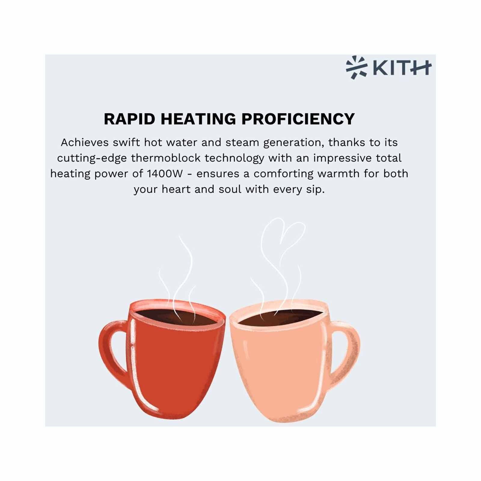 KITH Mia Fully Auto Coffee Machine With Milk Carafe (black) FCM-TM-BK - Image 7