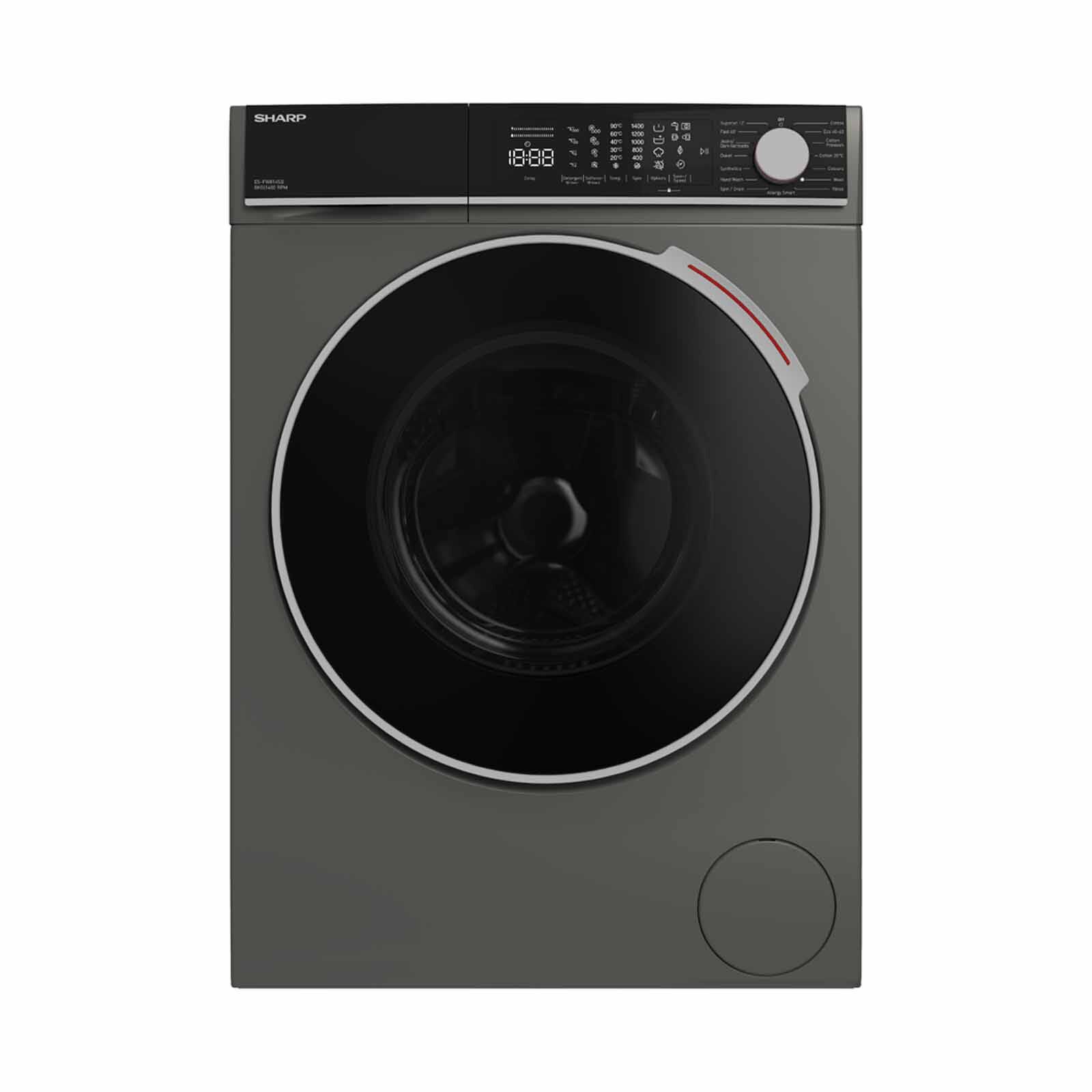 SHARP Front Load Washer -black (8kg) ES-FW814SB