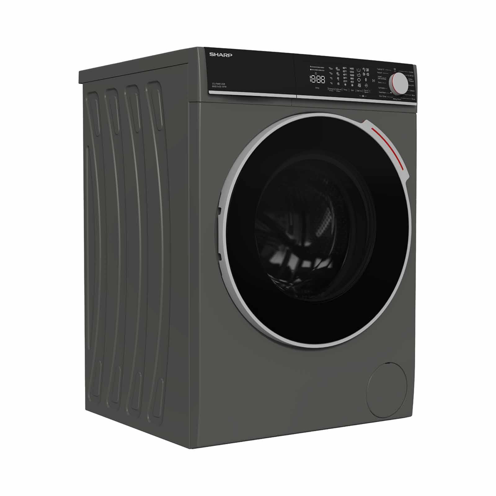 SHARP Front Load Washer -black (8kg) ES-FW814SB - Image 2