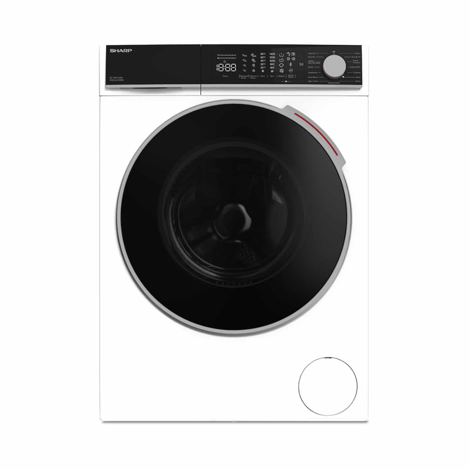 SHARP Front Load Washer -white (9kg) ES-FW914SW