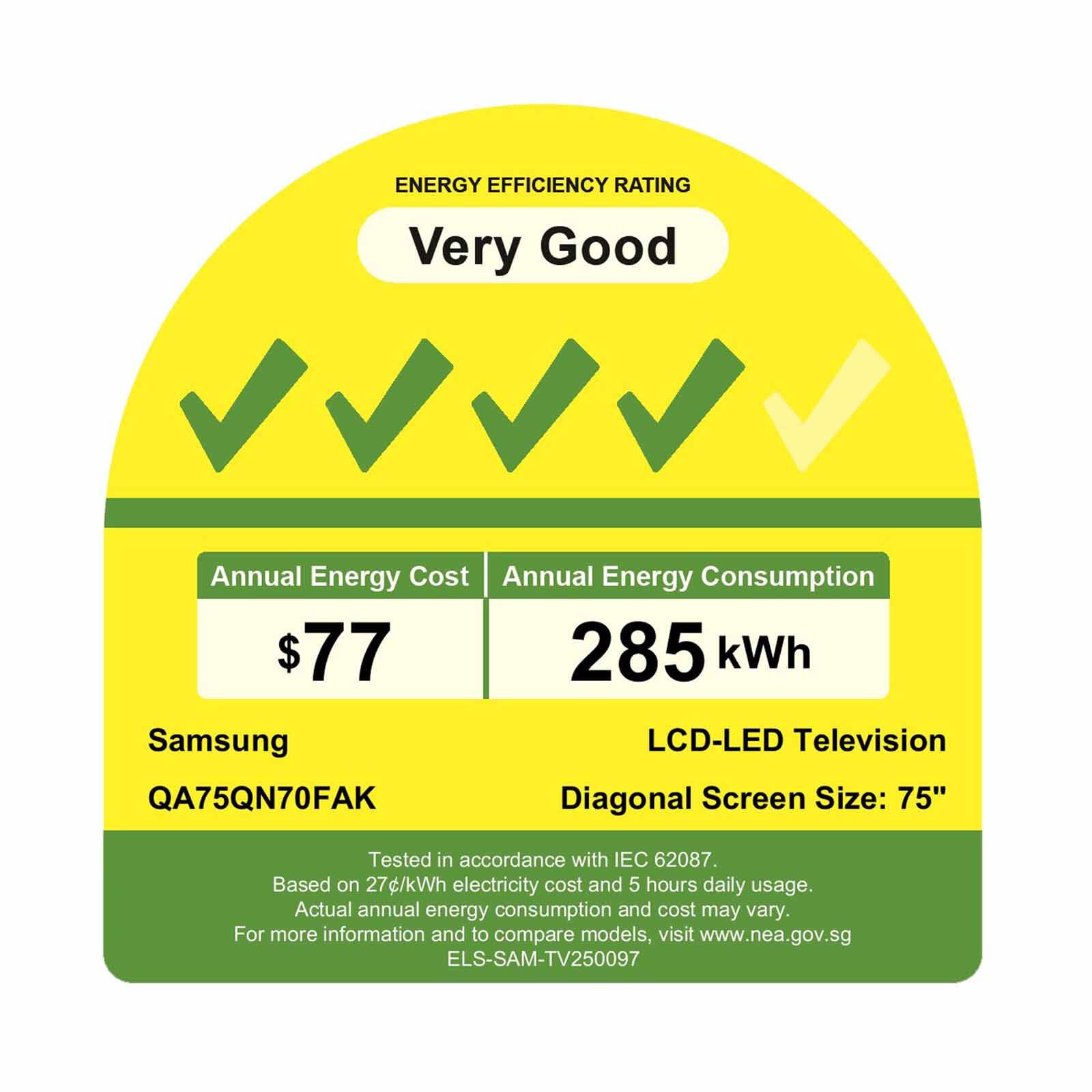 SAMSUNG 75 In Neo Qled Mini Led Smart Tv QA75QN70FAKXXS - Image 6