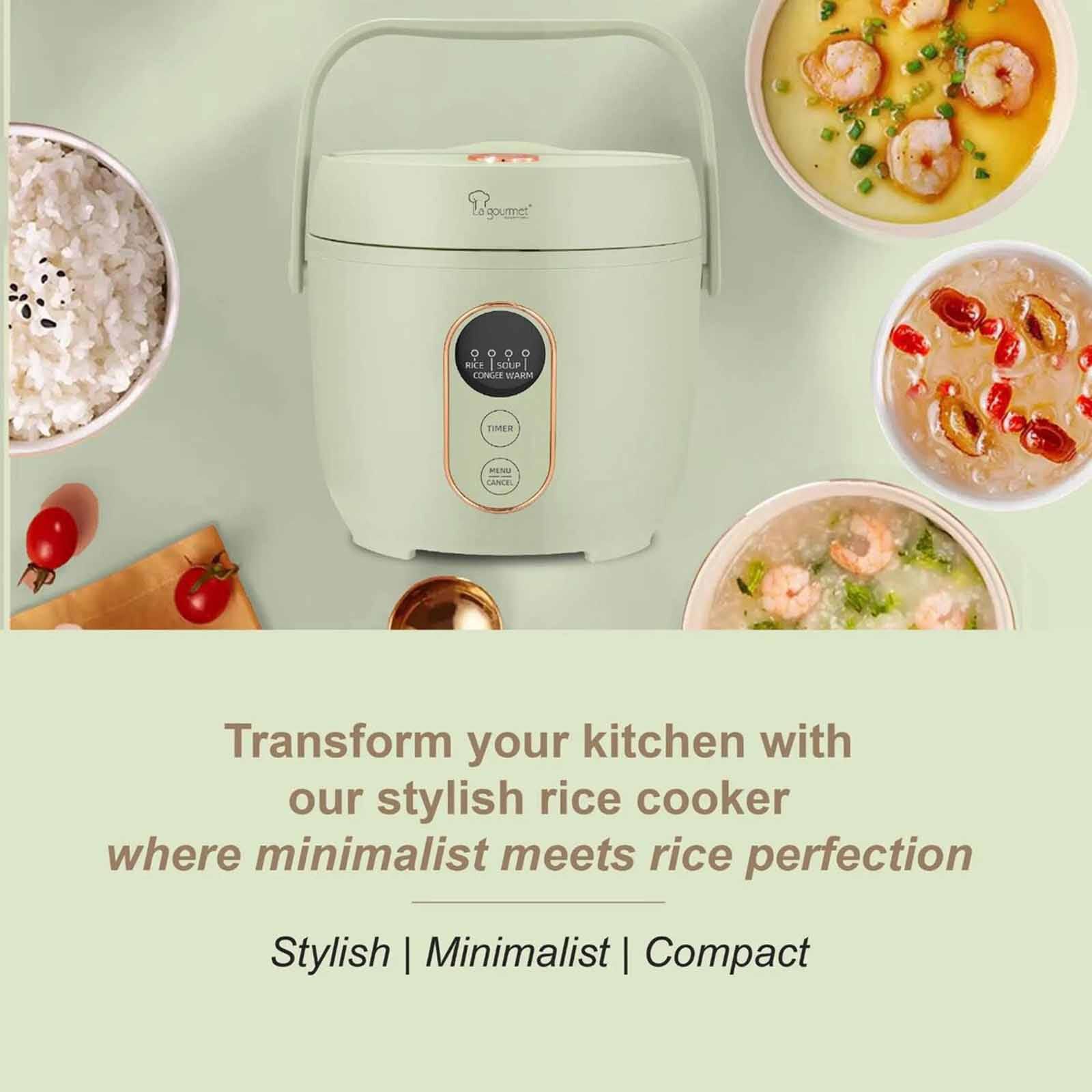 LA GOURMET Rice Cooker (0.8l) - Cream LGELRC419590 - Image 3