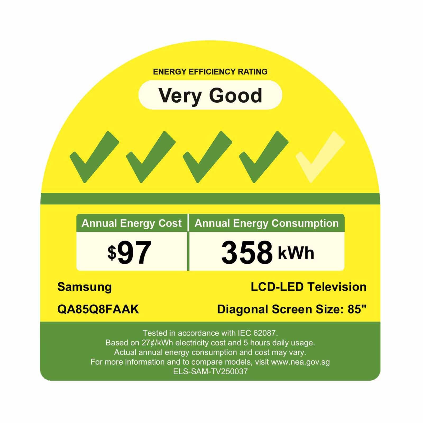 SAMSUNG 85 In Uhd 4k Smart Qled Tv QA85Q8FAAKXXS - Image 2