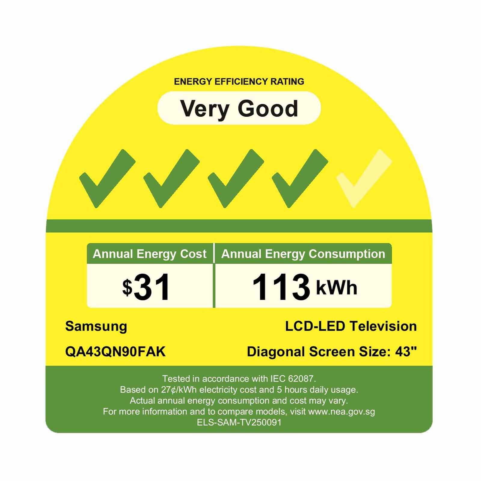 SAMSUNG 43 In Uhd 4k Neo Qled Smart Tv QA43QN90FAKXXS - Image 3
