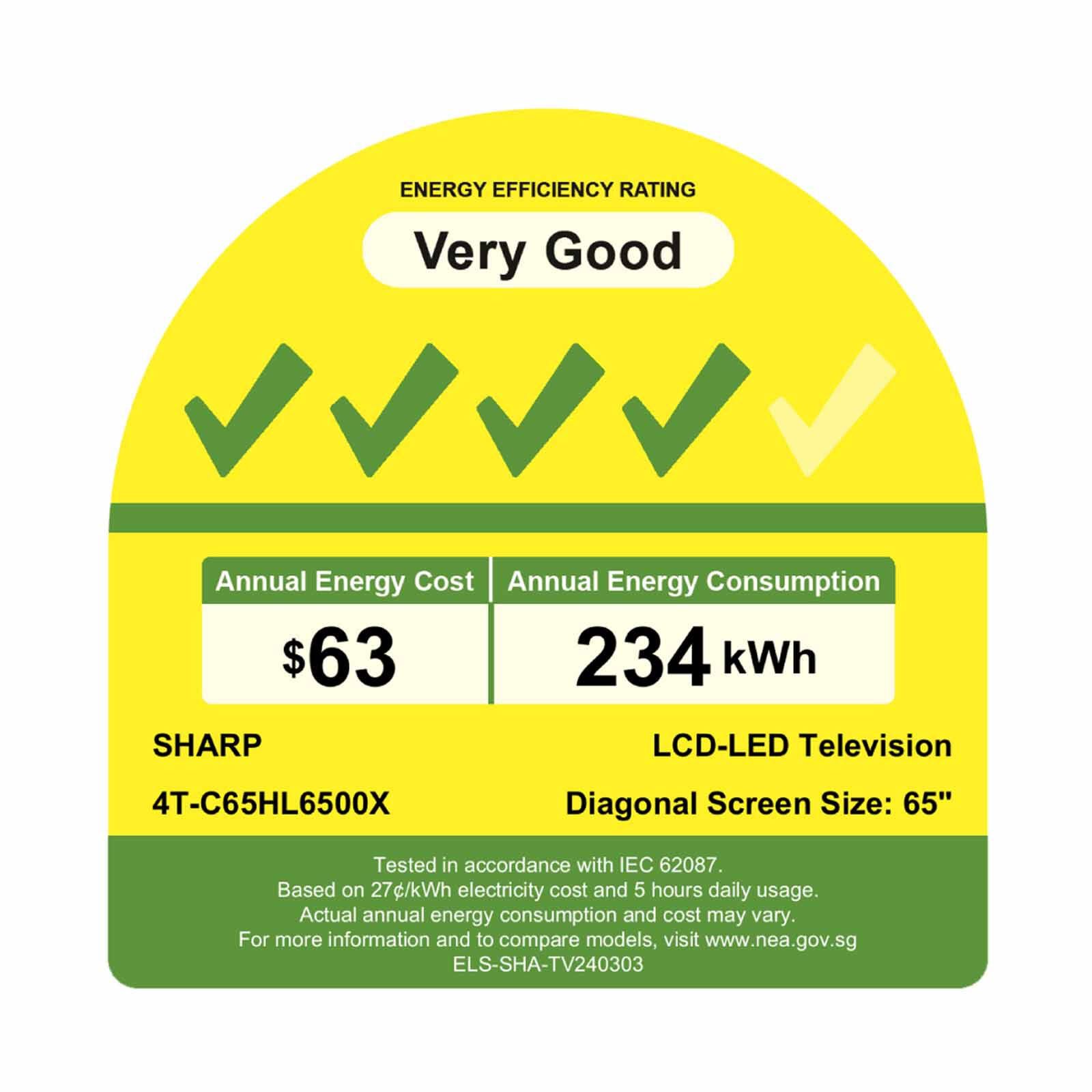 SHARP 65 In 4k Uhd Qled Google Tv 4T-C65HL6500X - Image 3