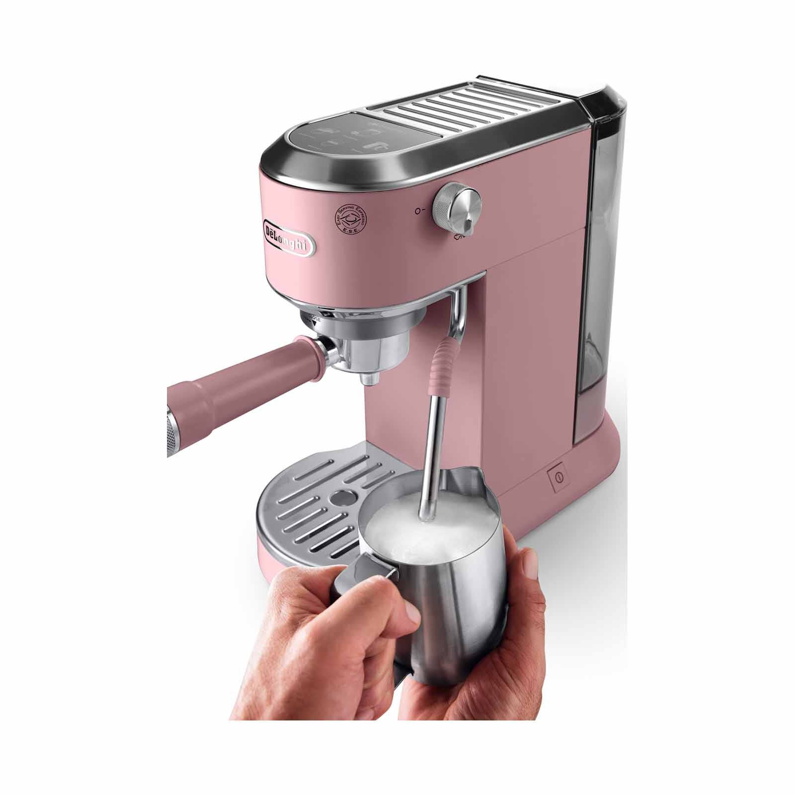 DELONGHI Dedica Duo Manual Coffee Maker - Pink EC890.PK - Image 2