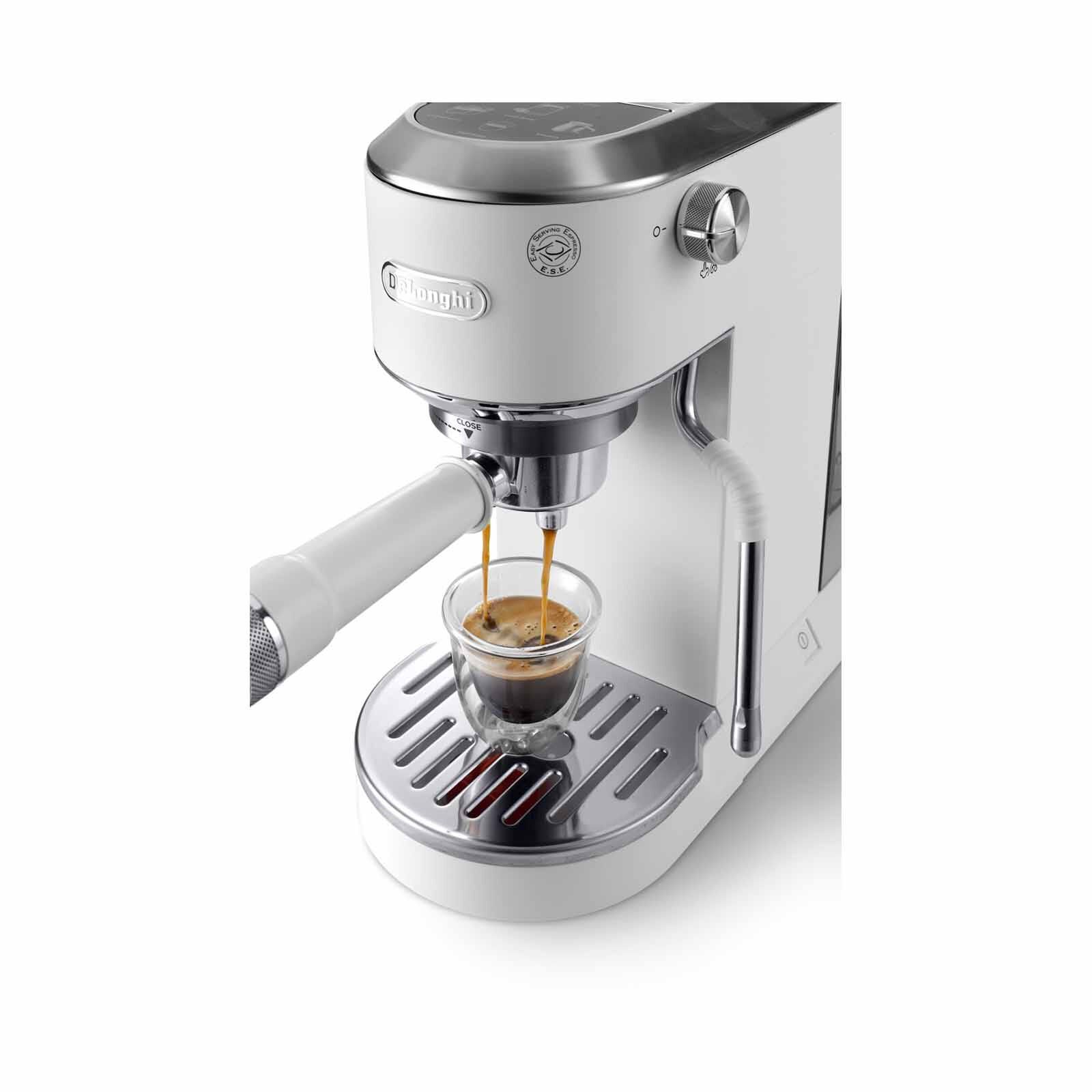 DELONGHI Dedica Duo Manual Coffee Maker - White EC890.WI - Image 3