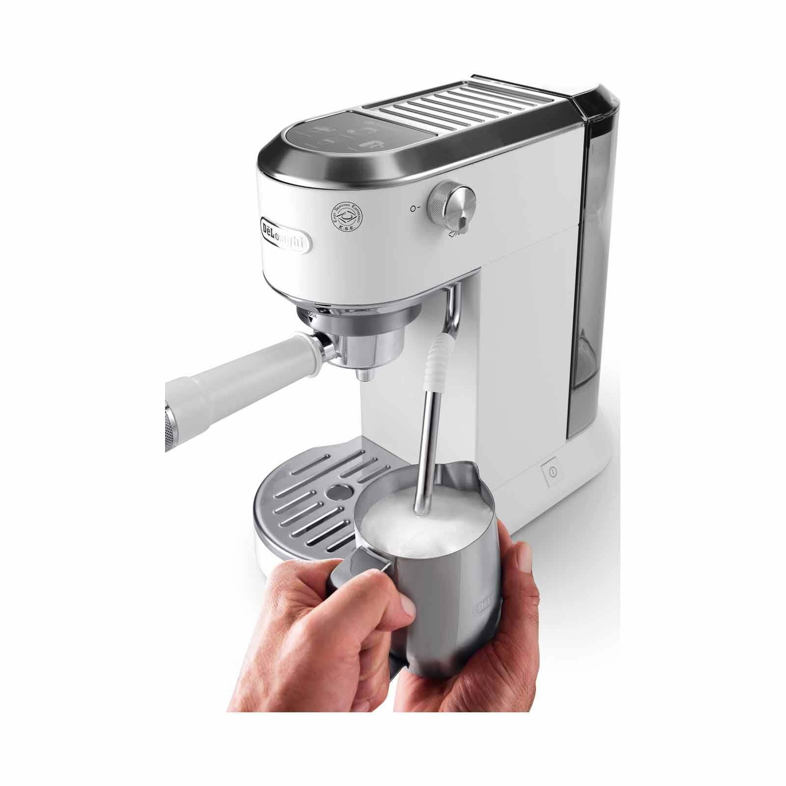 DELONGHI Dedica Duo Manual Coffee Maker - White EC890.WI - Image 4